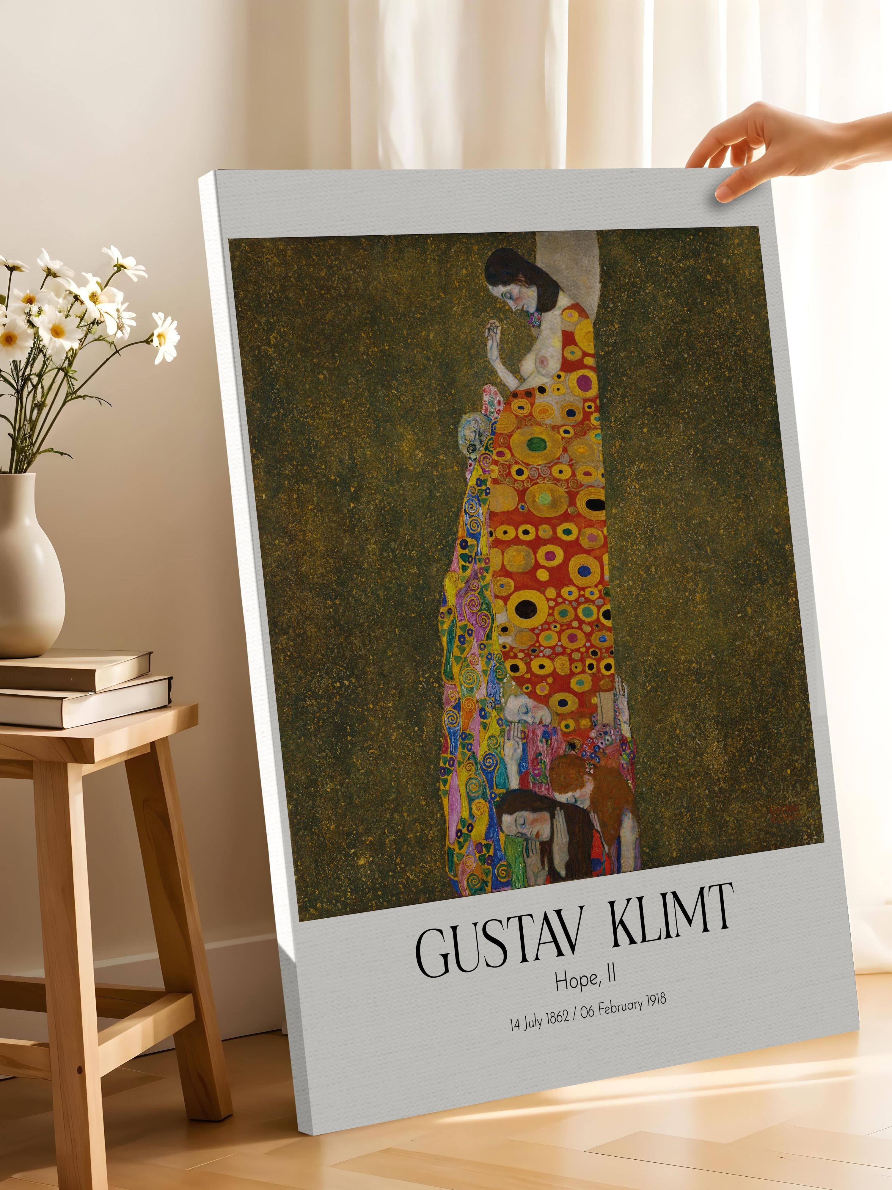 Gustav Klimt - Hope, II, Kanvas Tablo, Sanat Serisi NO:111974