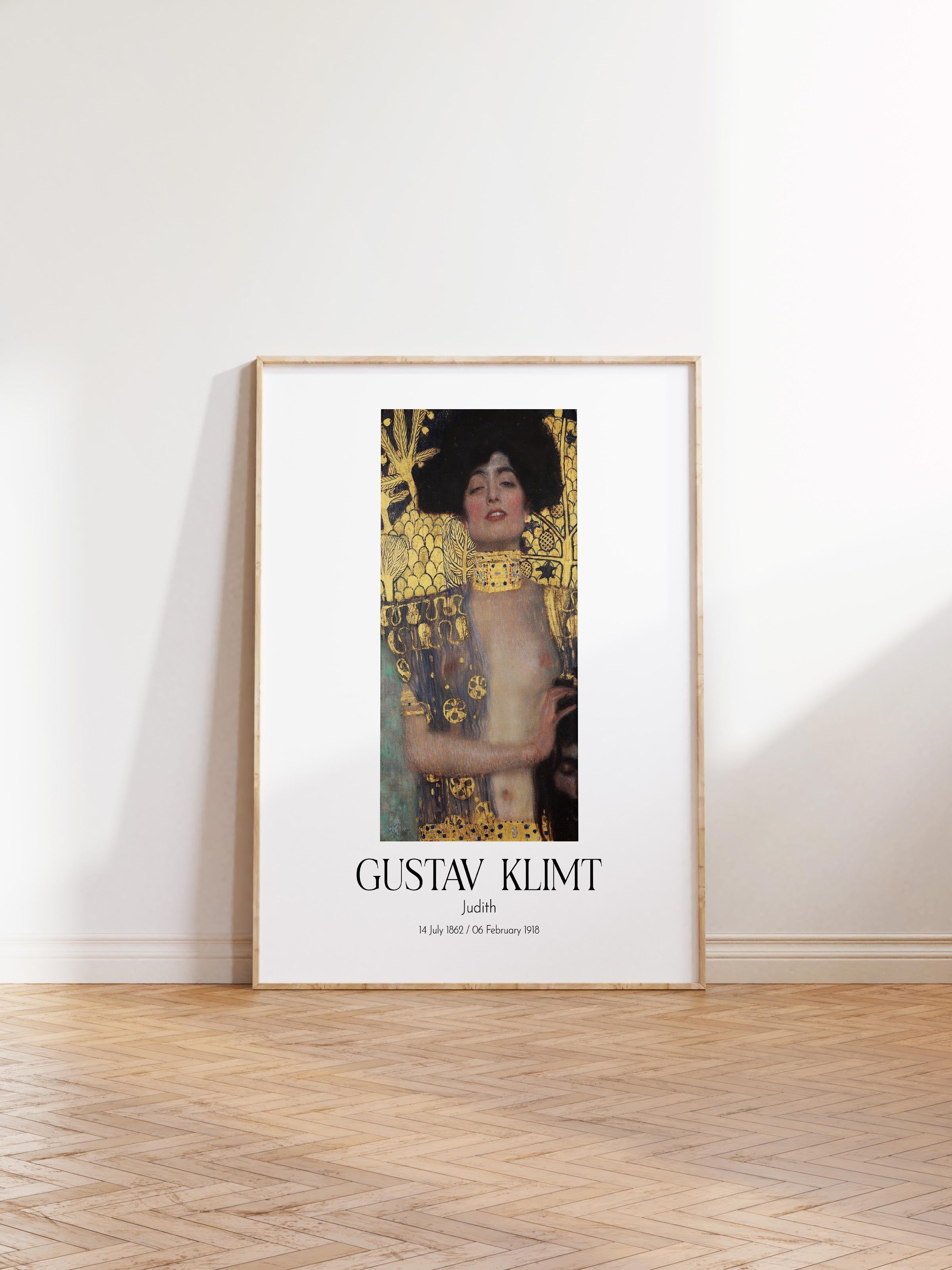 Gustav Klimt - Judith, Ahşap Çerçeveli Tablo, Sanat Serisi NO:111976