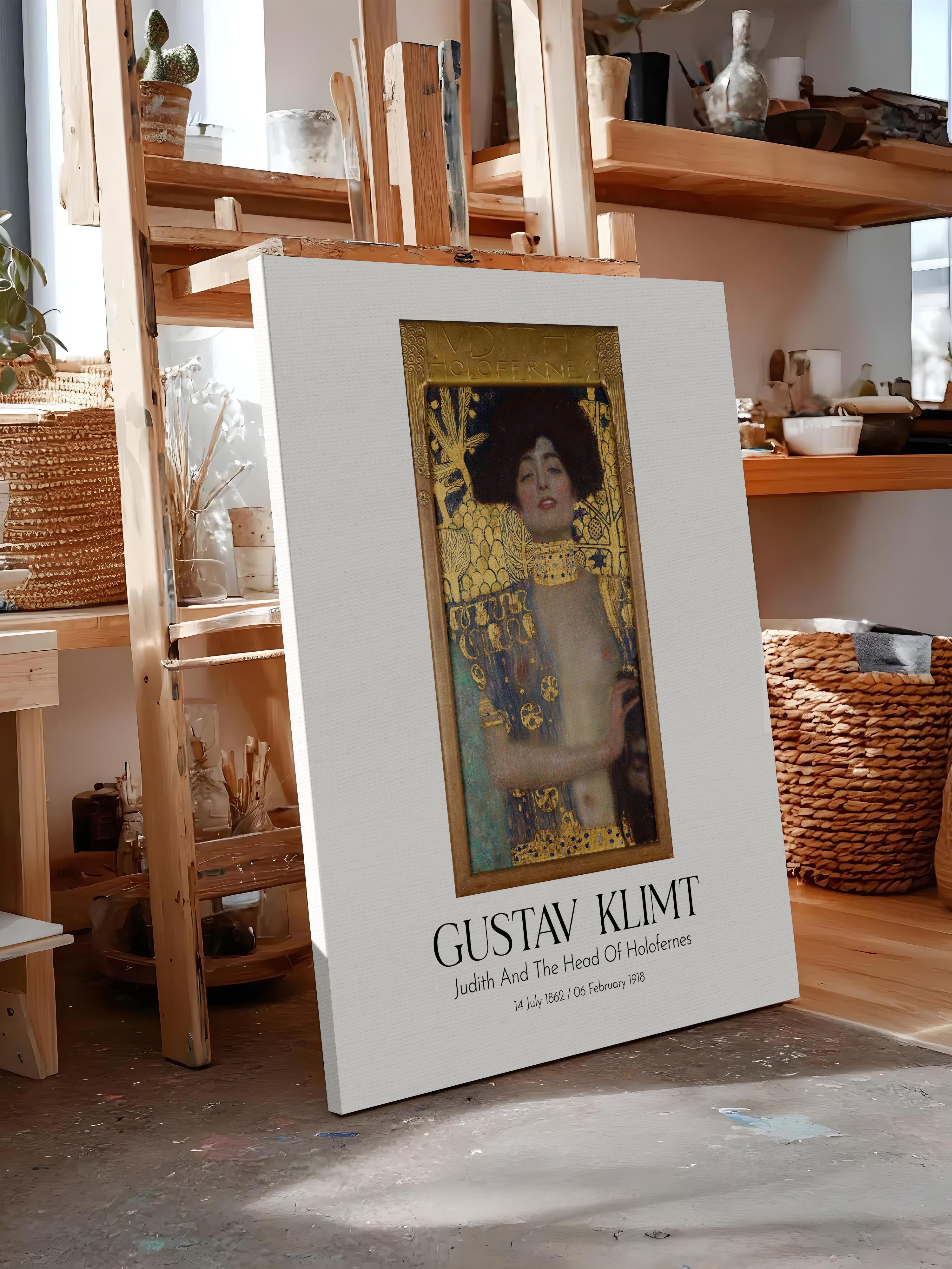 Gustav Klimt - Judith And The Head Of Holofernes, Kanvas Tablo, Sanat Serisi NO:111994