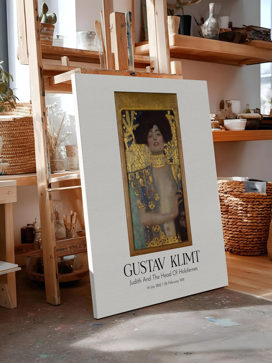 Gustav Klimt - Judith And The Head Of Holofernes, Kanvas Tablo, Sanat Serisi NO:111994