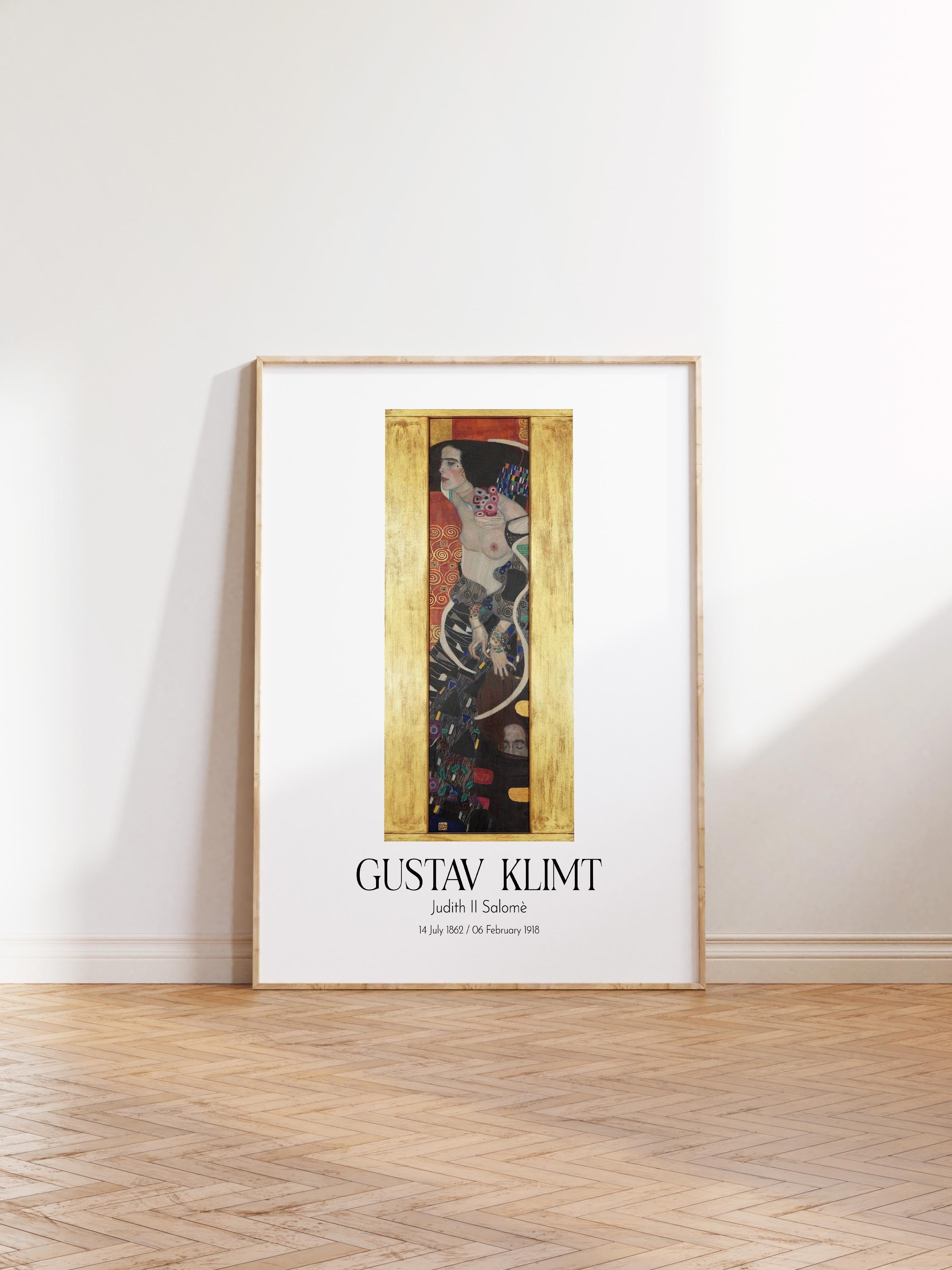 Gustav Klimt - Judith Iı Salomè, Ahşap Çerçeveli Tablo, Sanat Serisi NO:111975