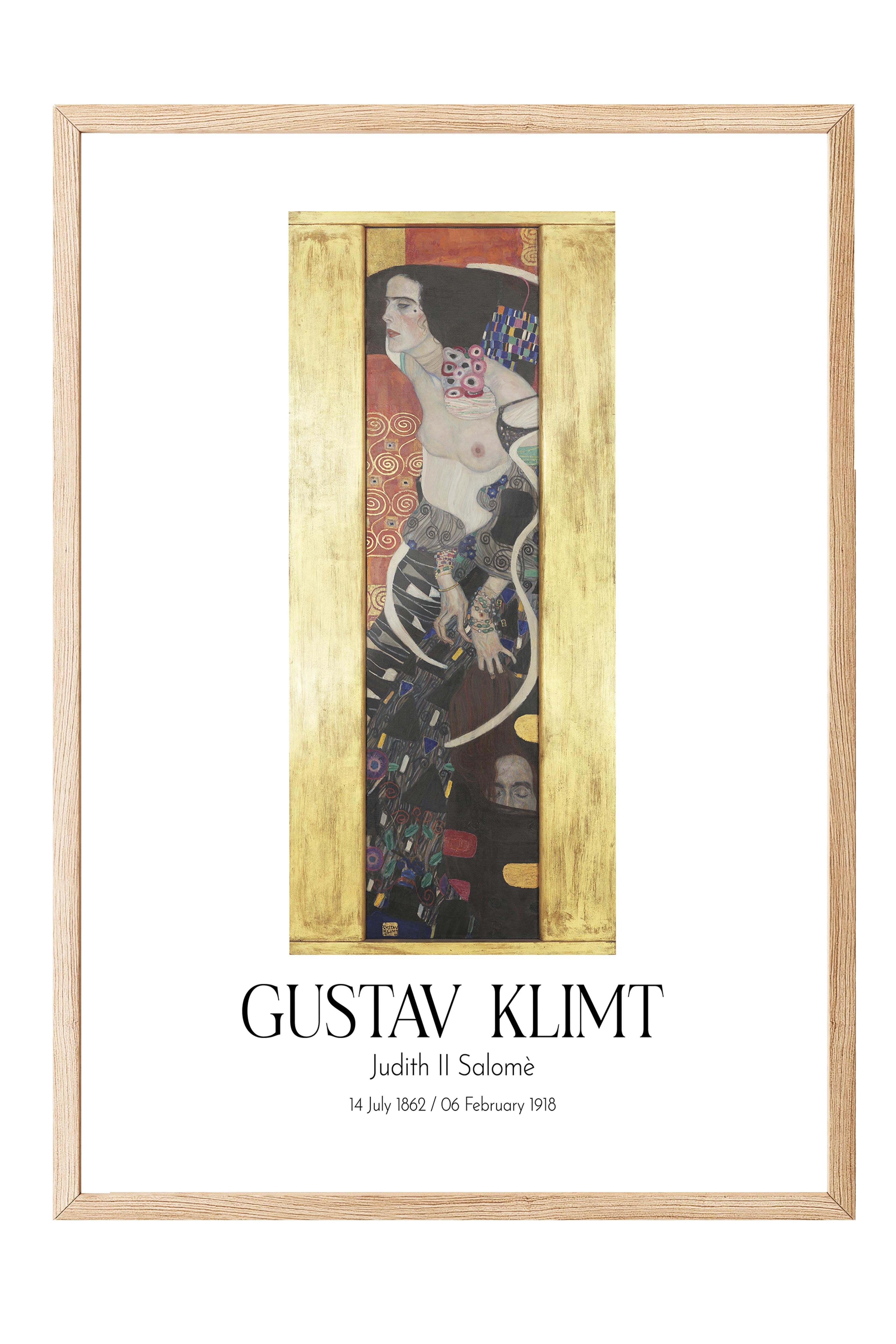 Gustav Klimt - Judith Iı Salomè, Ahşap Çerçeveli Tablo, Sanat Serisi NO:111975