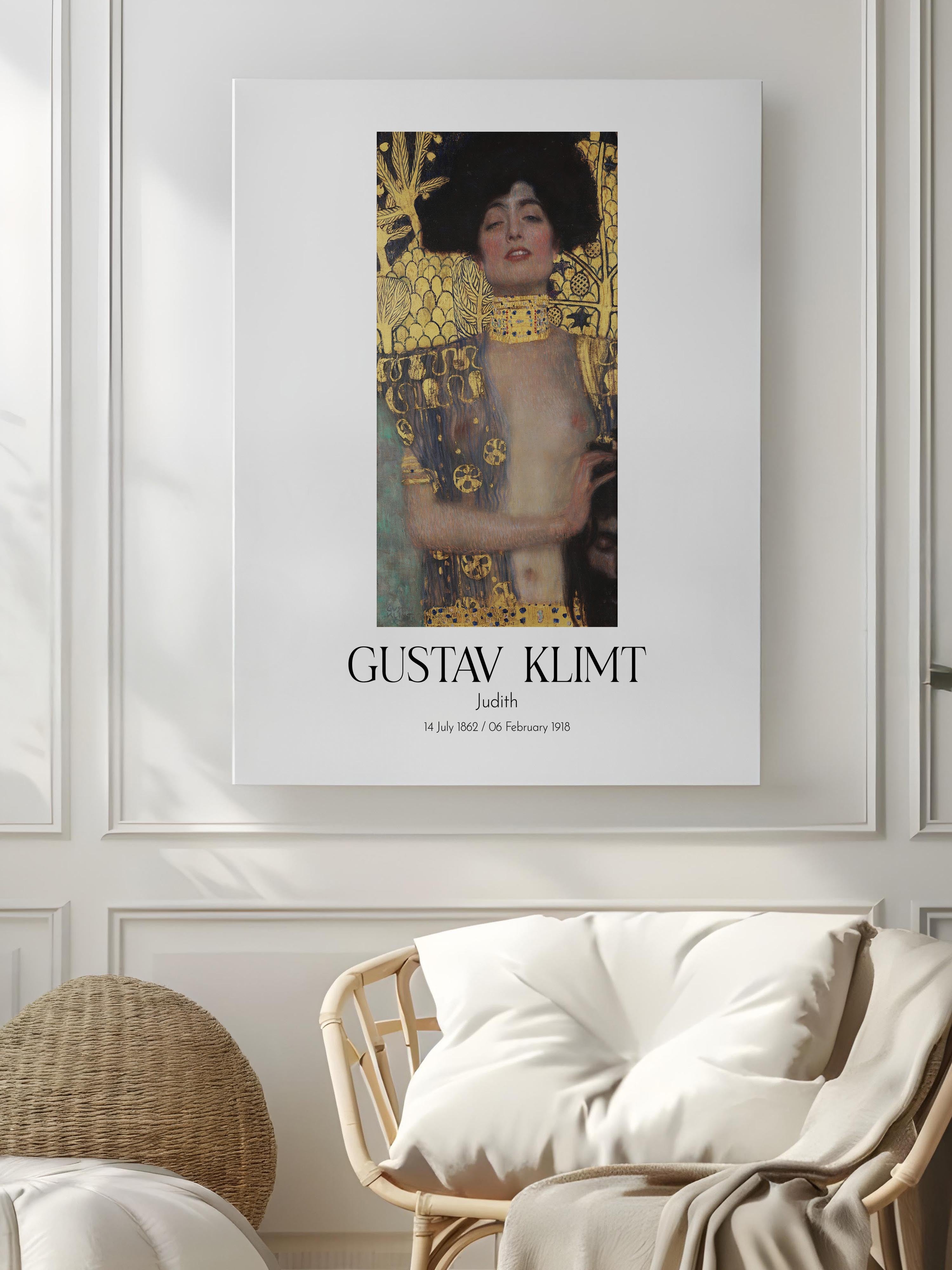 Gustav Klimt - Judith, Kanvas Tablo, Sanat Serisi NO:111976