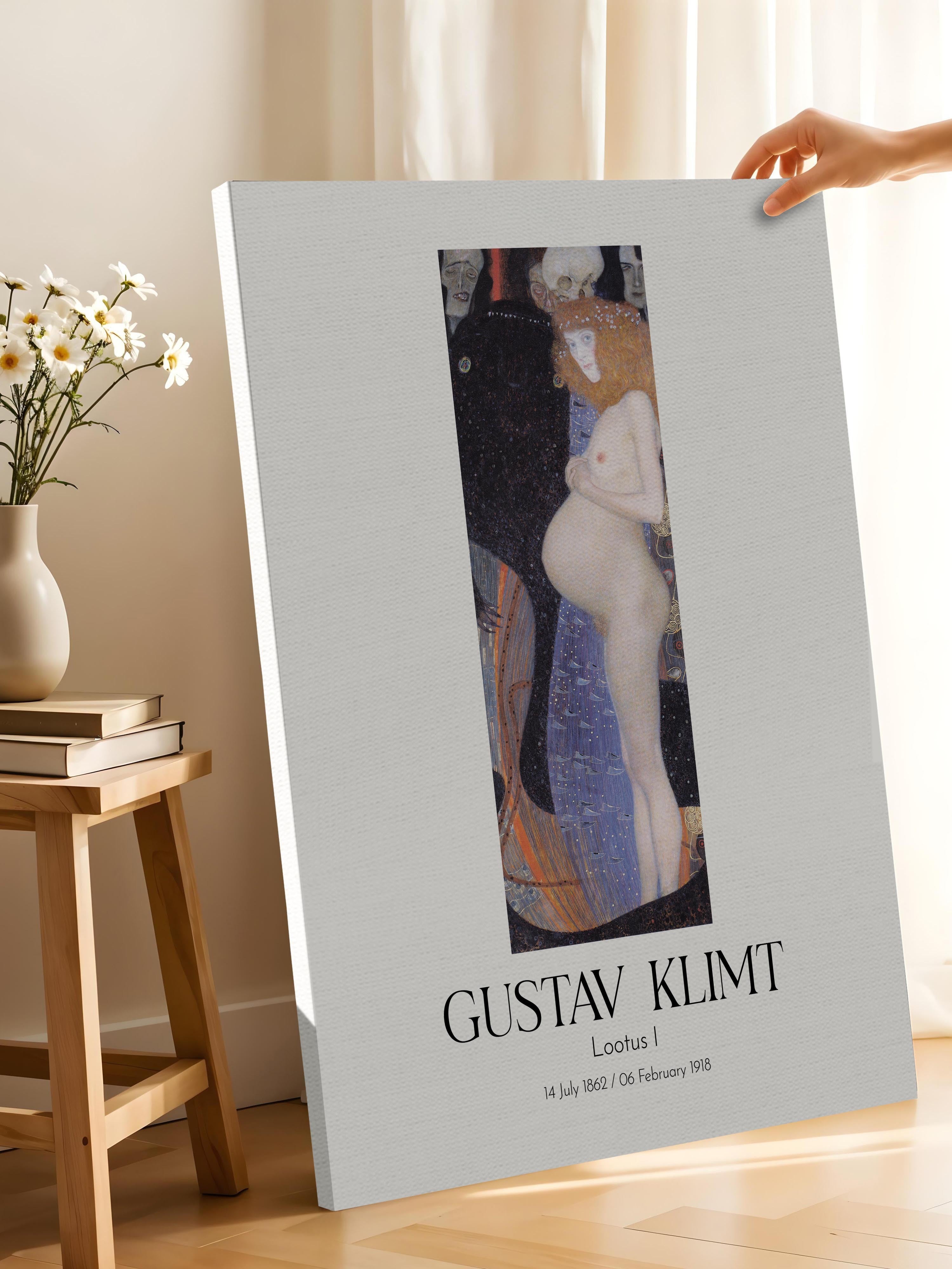 Gustav Klimt - Lootus I, Kanvas Tablo, Sanat Serisi NO:111977