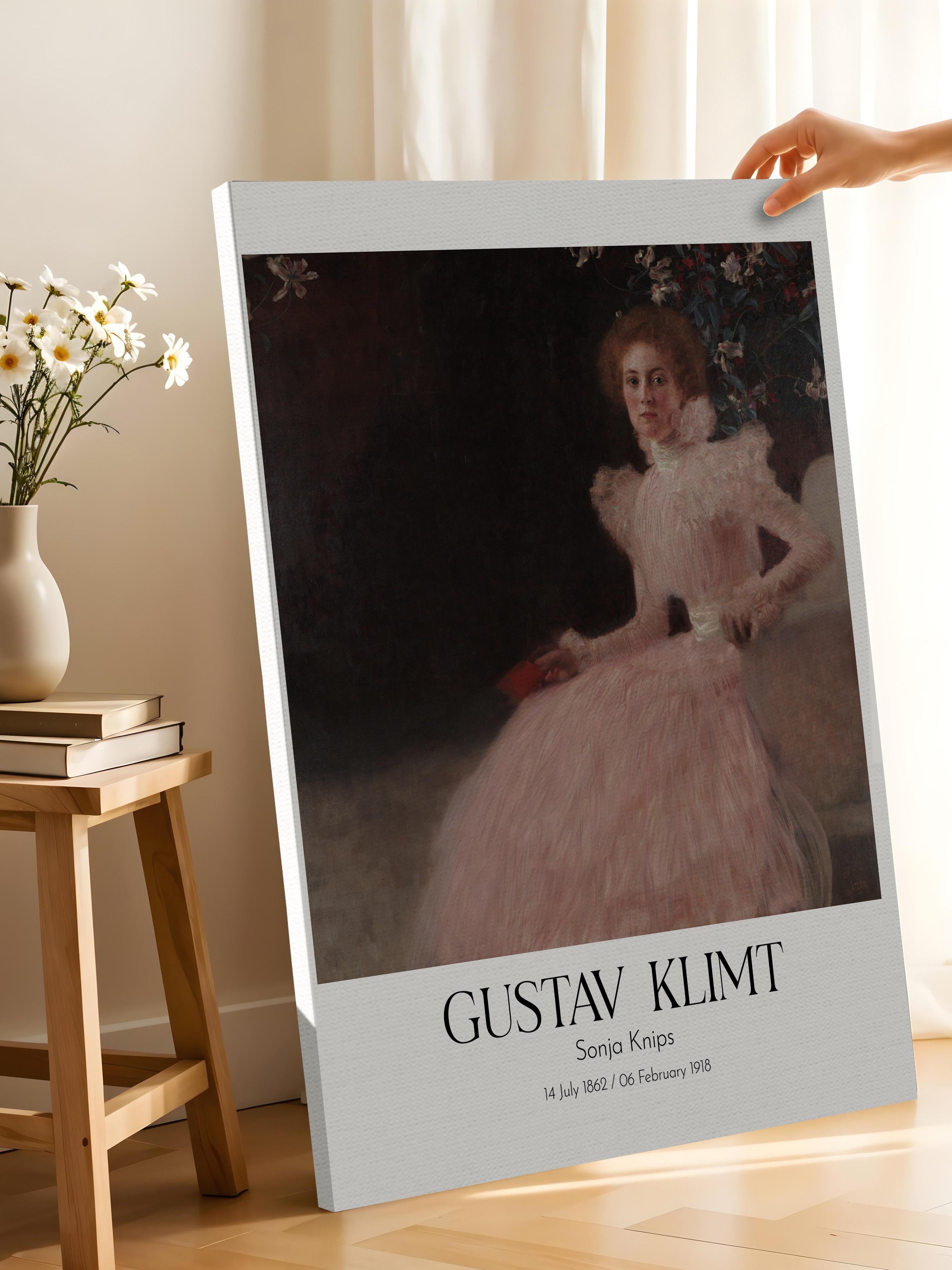 Gustav Klimt - Sonja Knips, Kanvas Tablo, Sanat Serisi NO:112002