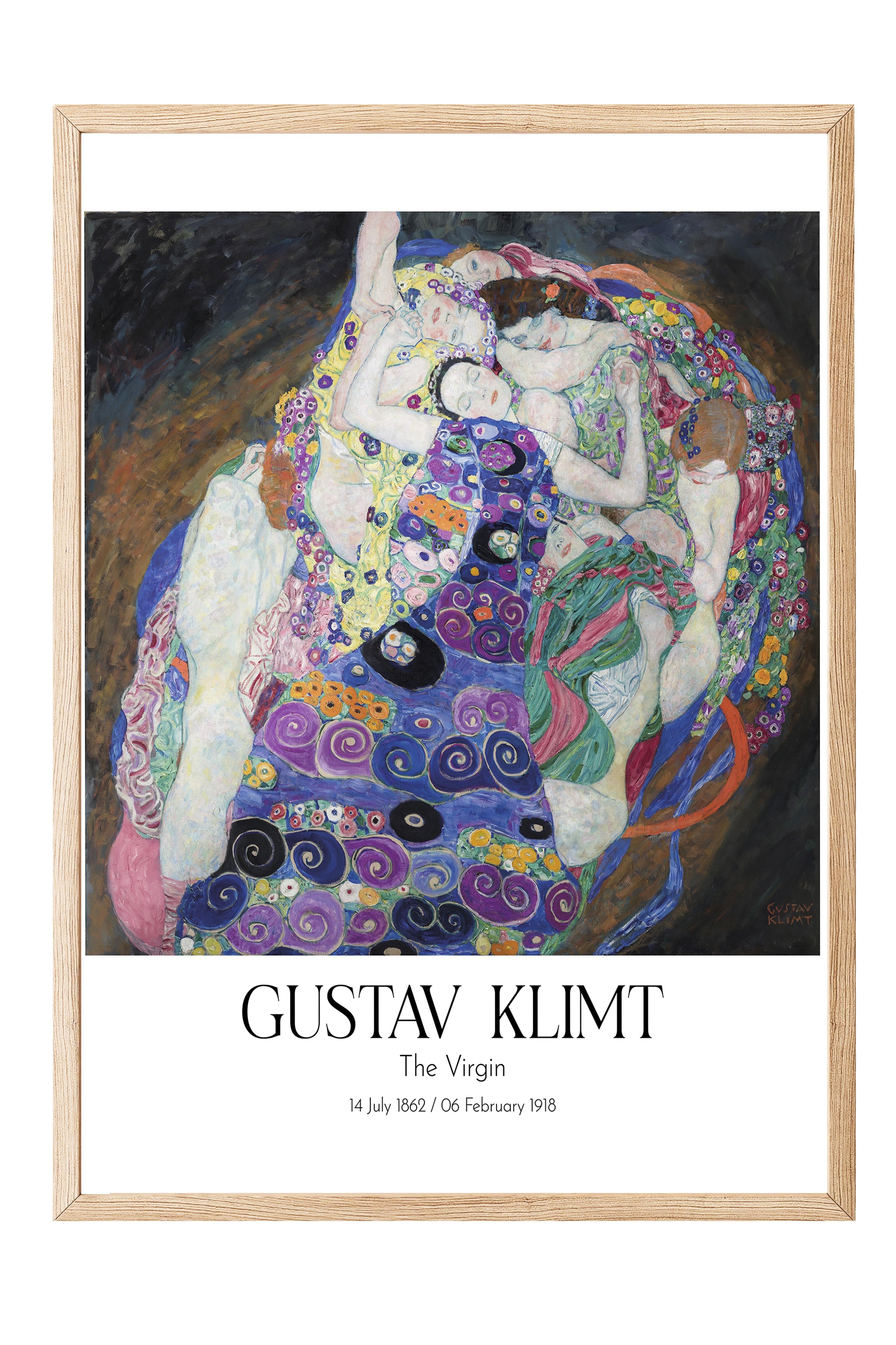 Gustav Klimt - The Virgin, Ahşap Çerçeveli Tablo, Sanat Serisi NO:111985