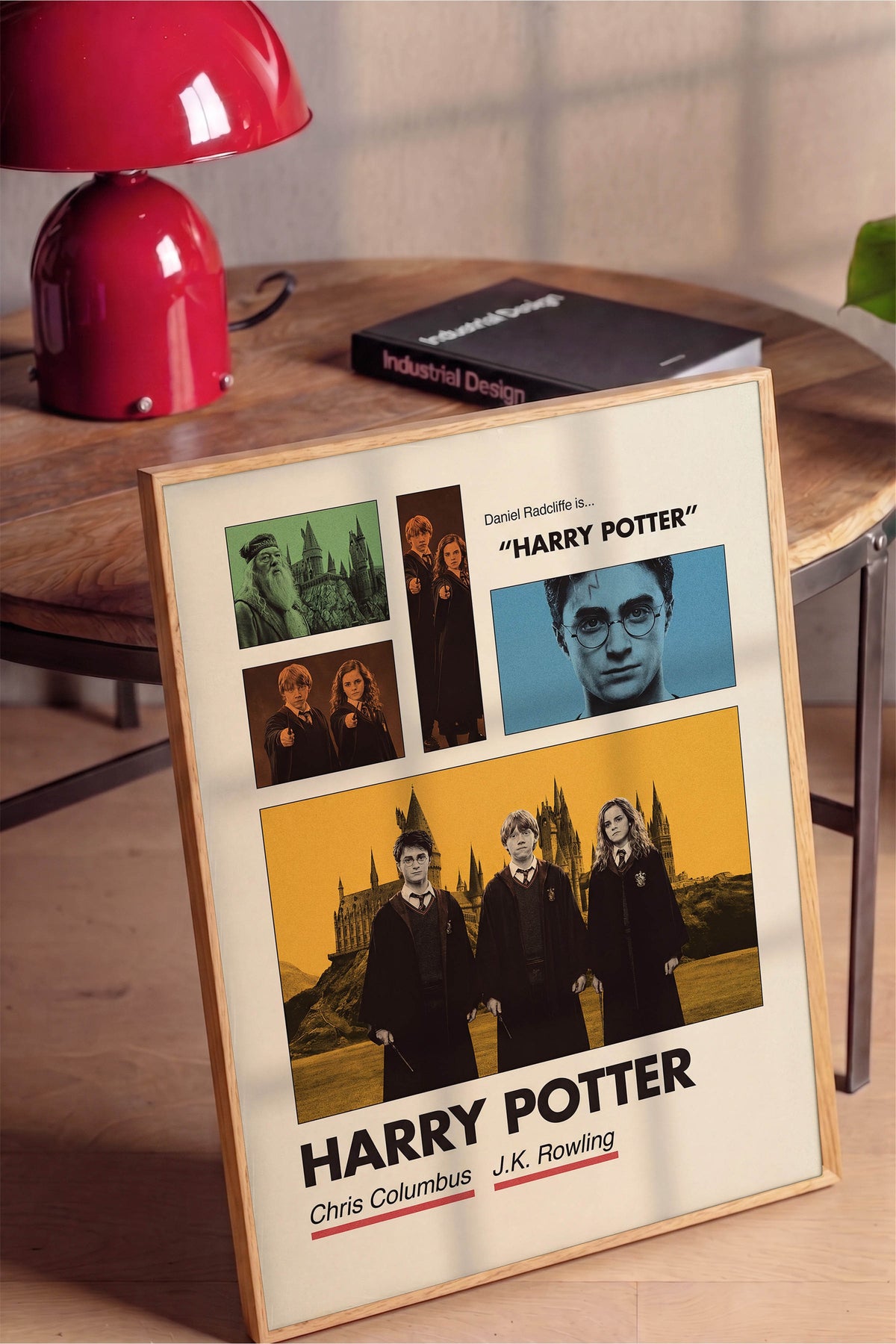 Harry Potter Ahşap Çerçeveli Poster, Sinema ve Dizi Tablo, Film Dizi Afişleri NO:112931