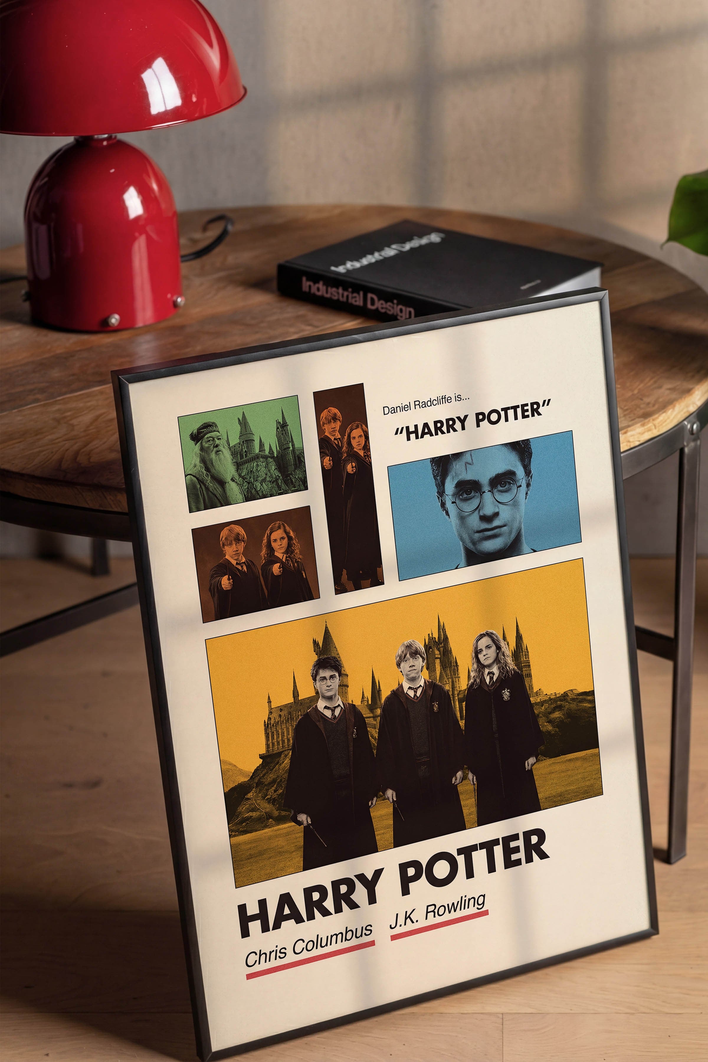 Harry Potter Siyah Çerçeveli Poster, Sinema ve Dizi Tablo, Film Dizi Afişleri NO:112931