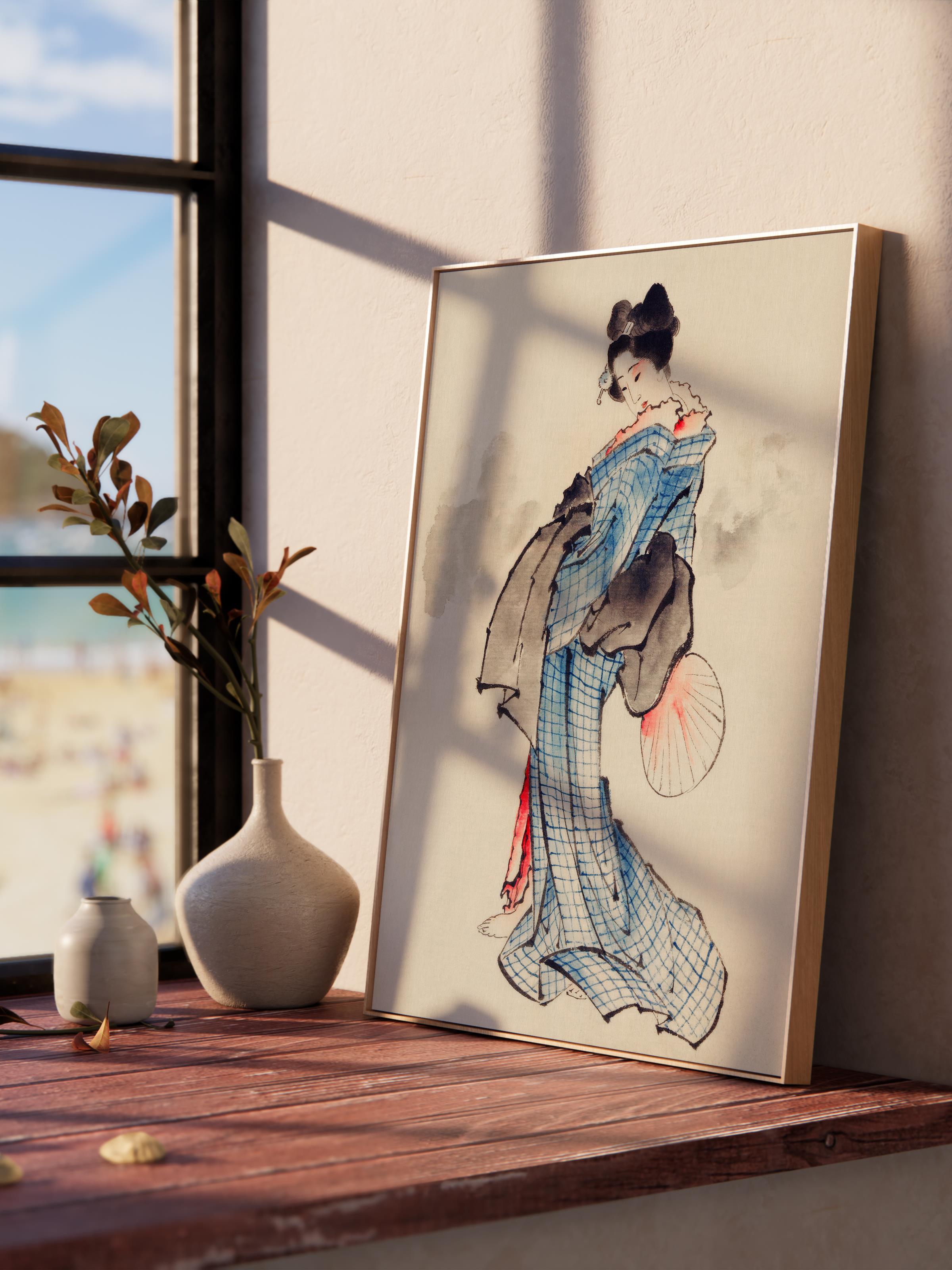 Hokusai Katsushika Poster No:1 Modern Sanat Poster - Sanat Dekor Serisi - Duvar Tablosu, HD Baskı