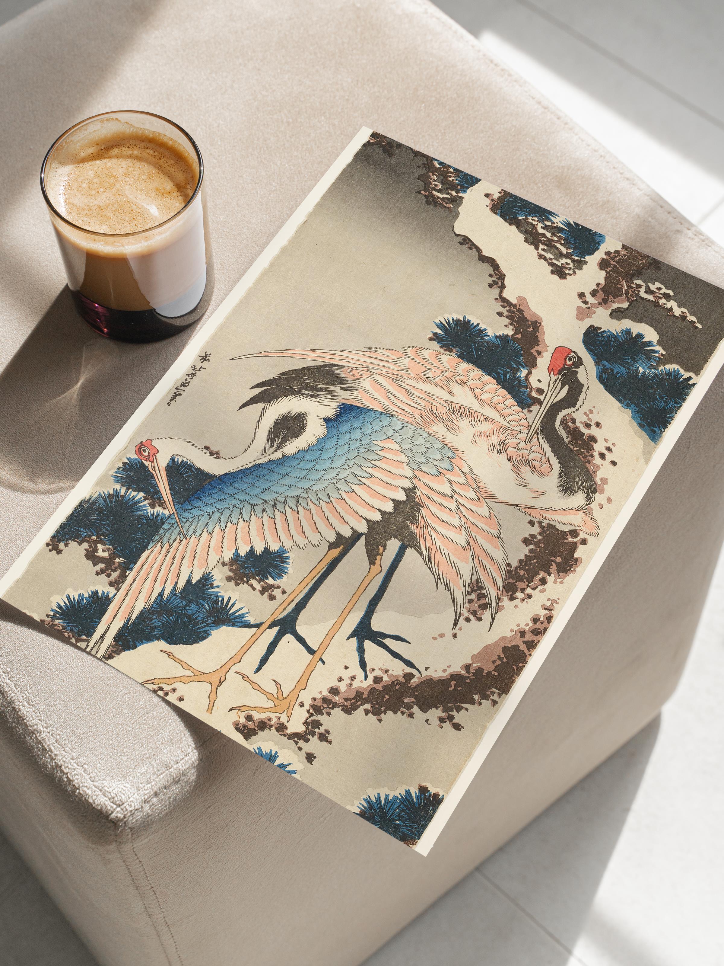 Hokusai Katsushika Poster No:13 Modern Sanat Poster - Sanat Dekor Serisi - Duvar Tablosu, HD Baskı
