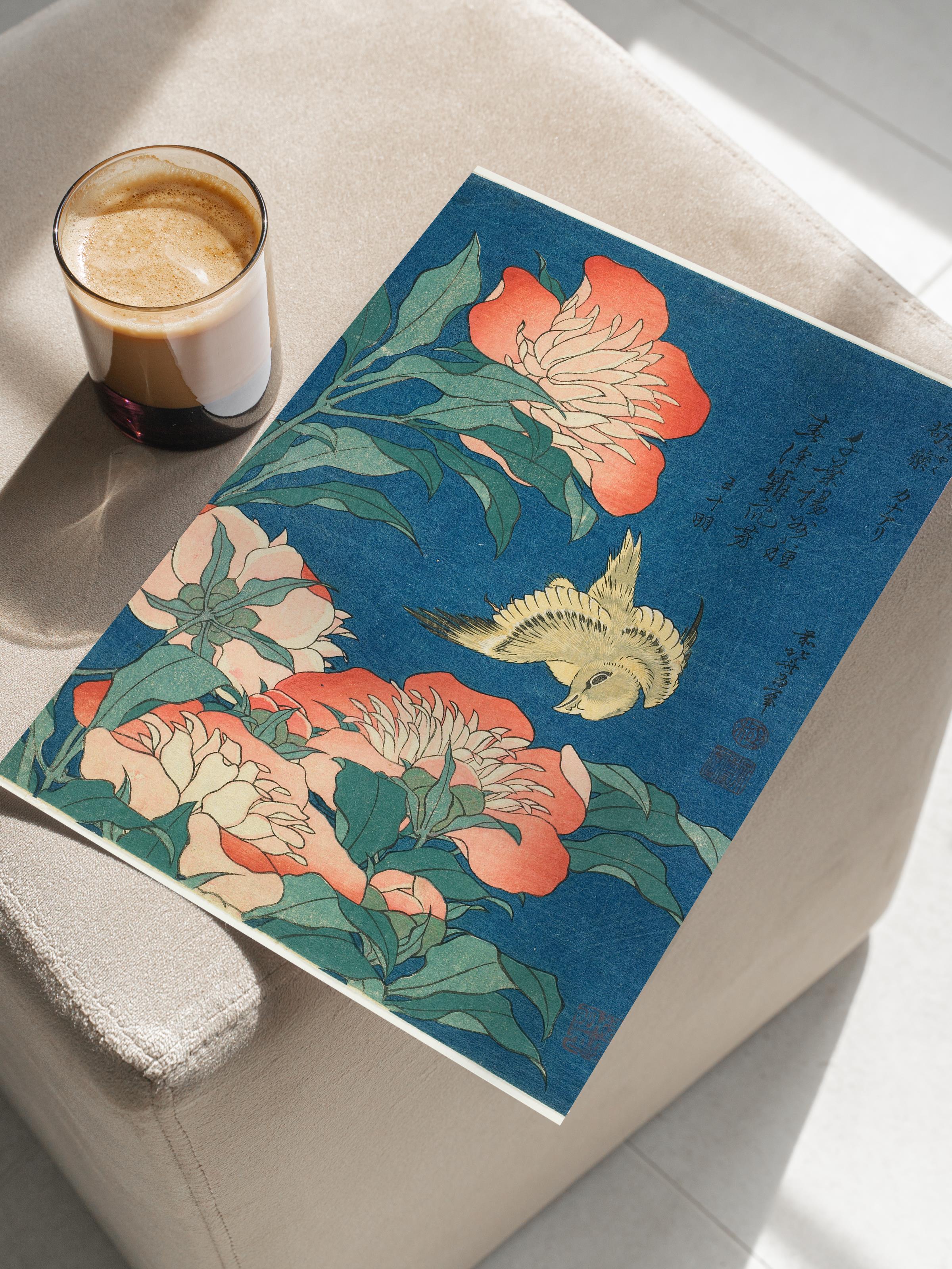 Hokusai Katsushika Poster No:18 Modern Sanat Poster - Sanat Dekor Serisi - Duvar Tablosu, HD Baskı