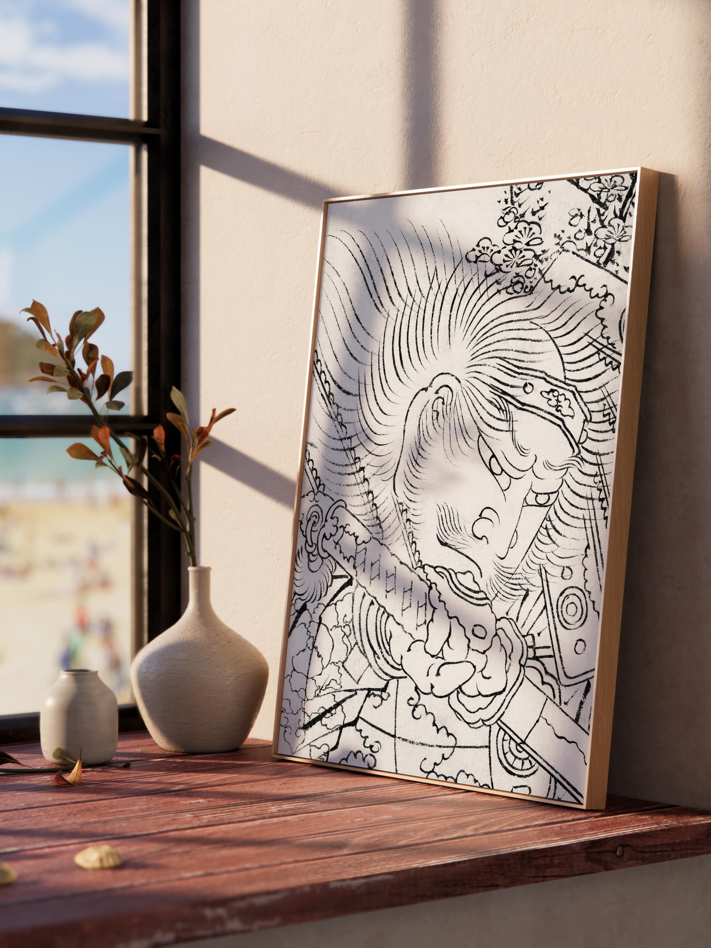 Hokusai Katsushika Poster No:28 Modern Sanat Poster - Sanat Dekor Serisi - Duvar Tablosu, HD Baskı