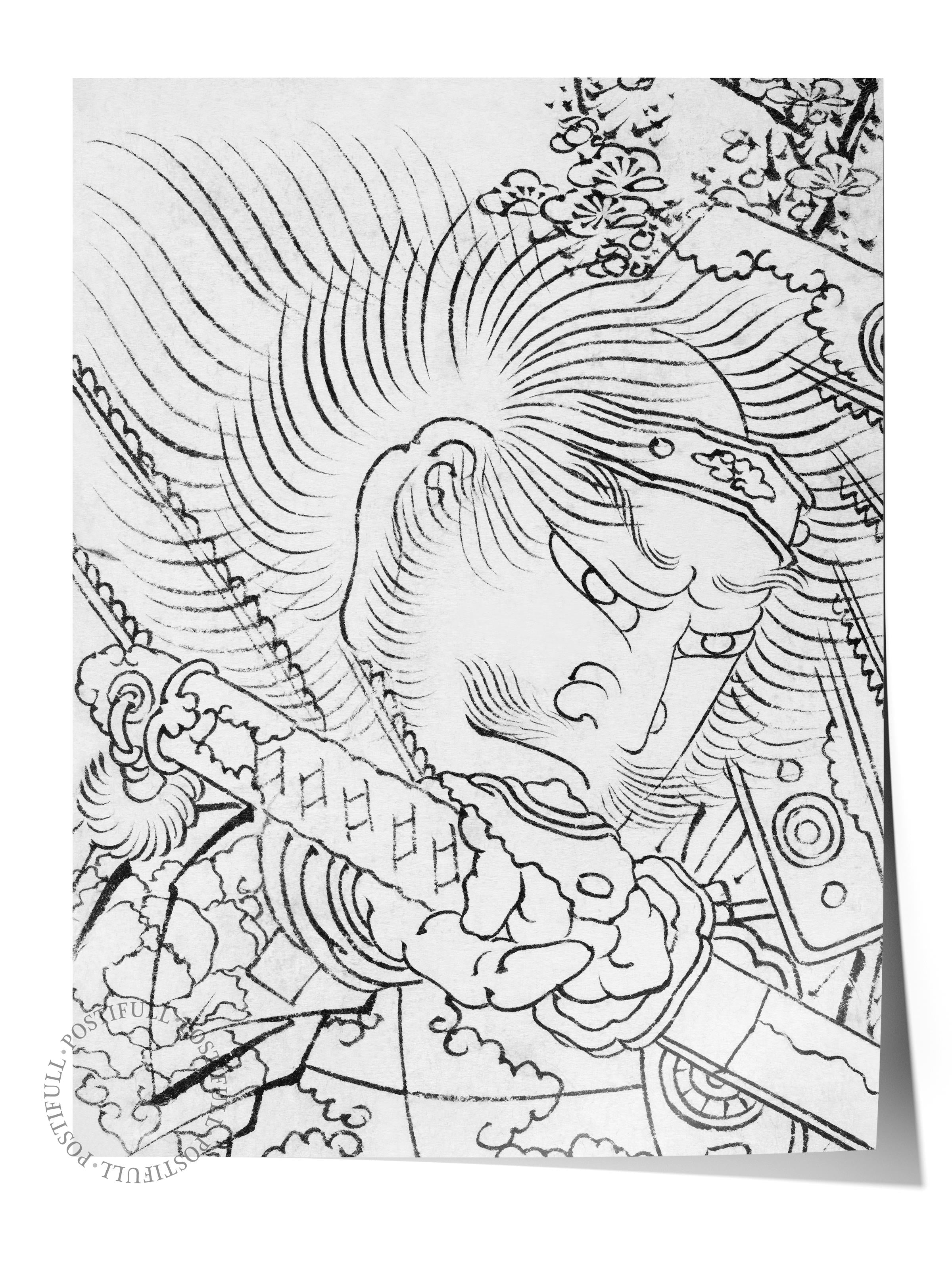 Hokusai Katsushika Poster No:28 Modern Sanat Poster - Sanat Dekor Serisi - Duvar Tablosu, HD Baskı
