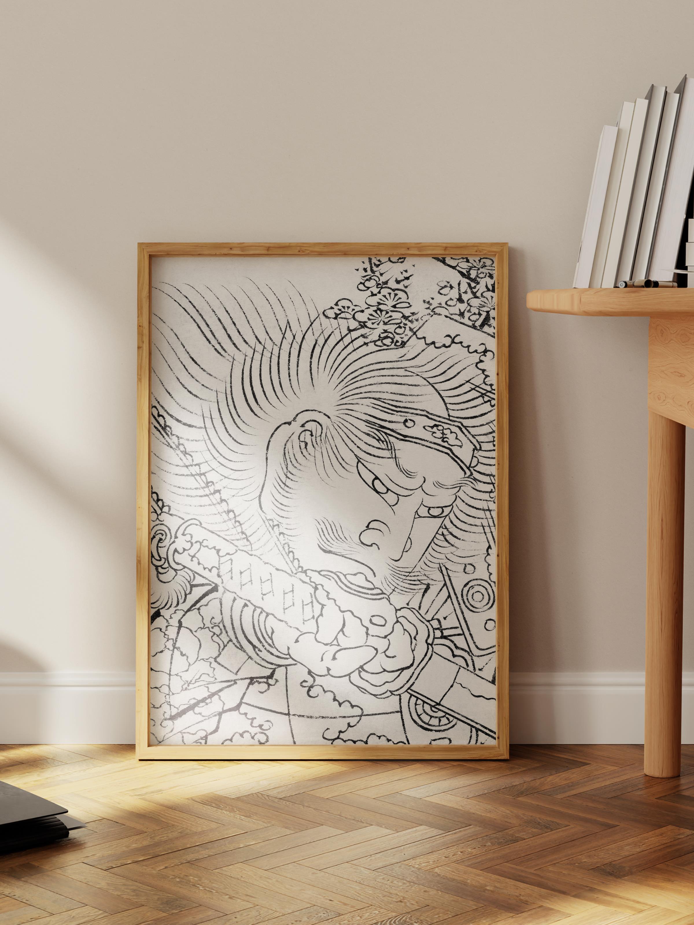 Hokusai Katsushika Poster No:28 Modern Sanat Poster - Sanat Dekor Serisi - Duvar Tablosu, HD Baskı