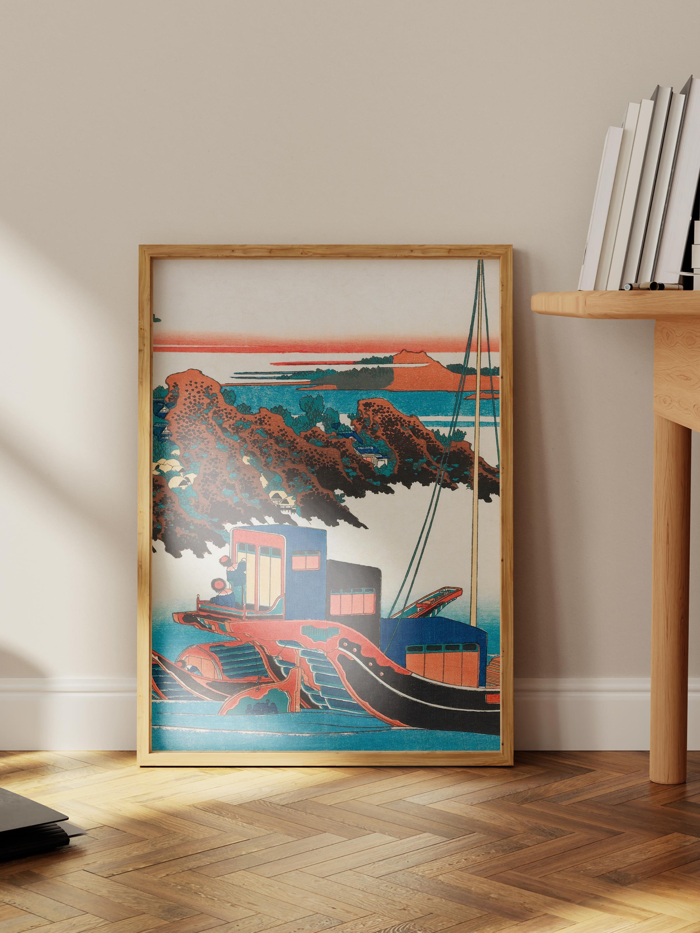 Hokusai Katsushika Poster No:30 Modern Sanat Poster - Sanat Dekor Serisi - Duvar Tablosu, HD Baskı