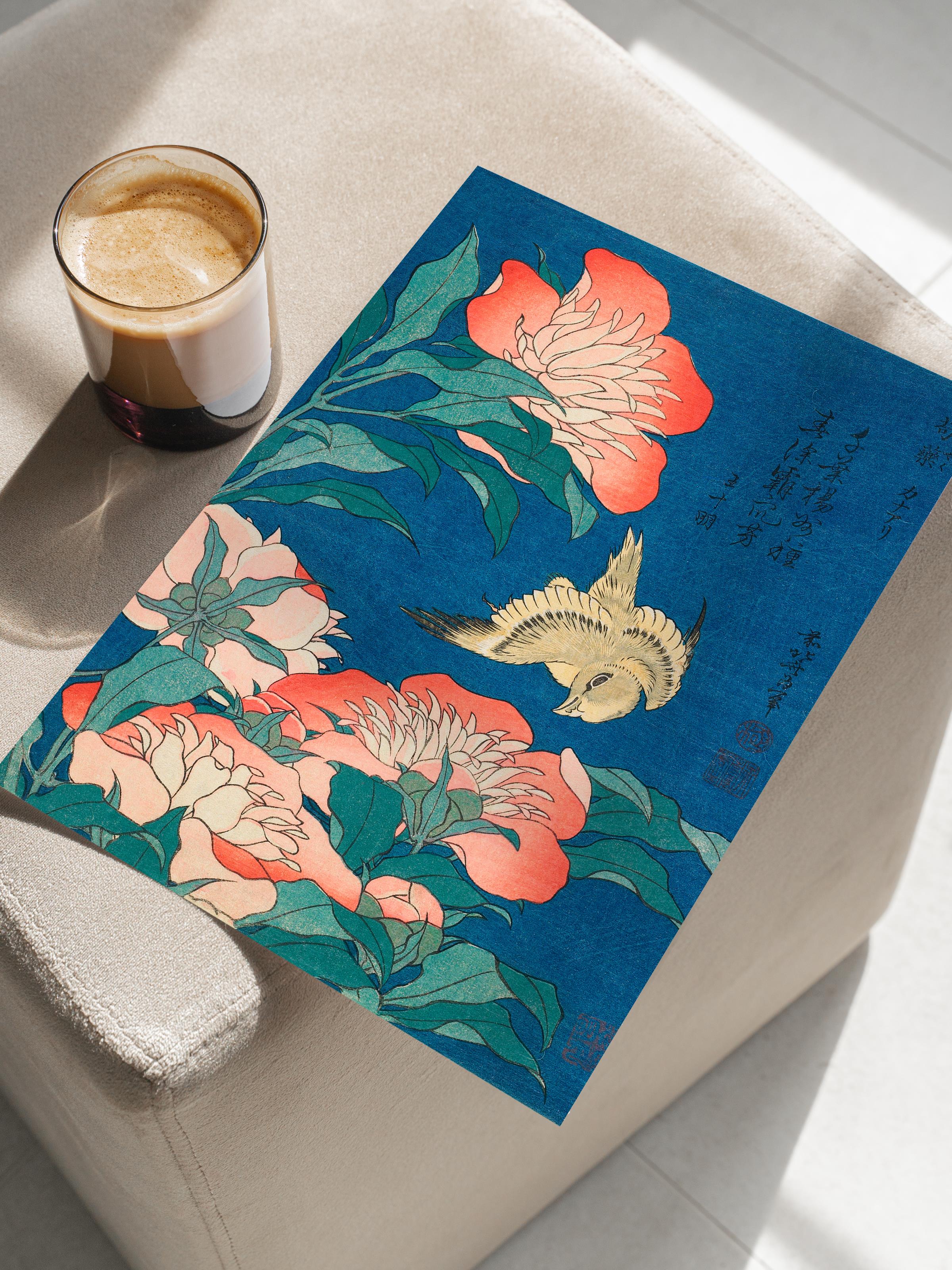 Hokusai Katsushika Poster No:35 Modern Sanat Poster - Sanat Dekor Serisi - Duvar Tablosu, HD Baskı