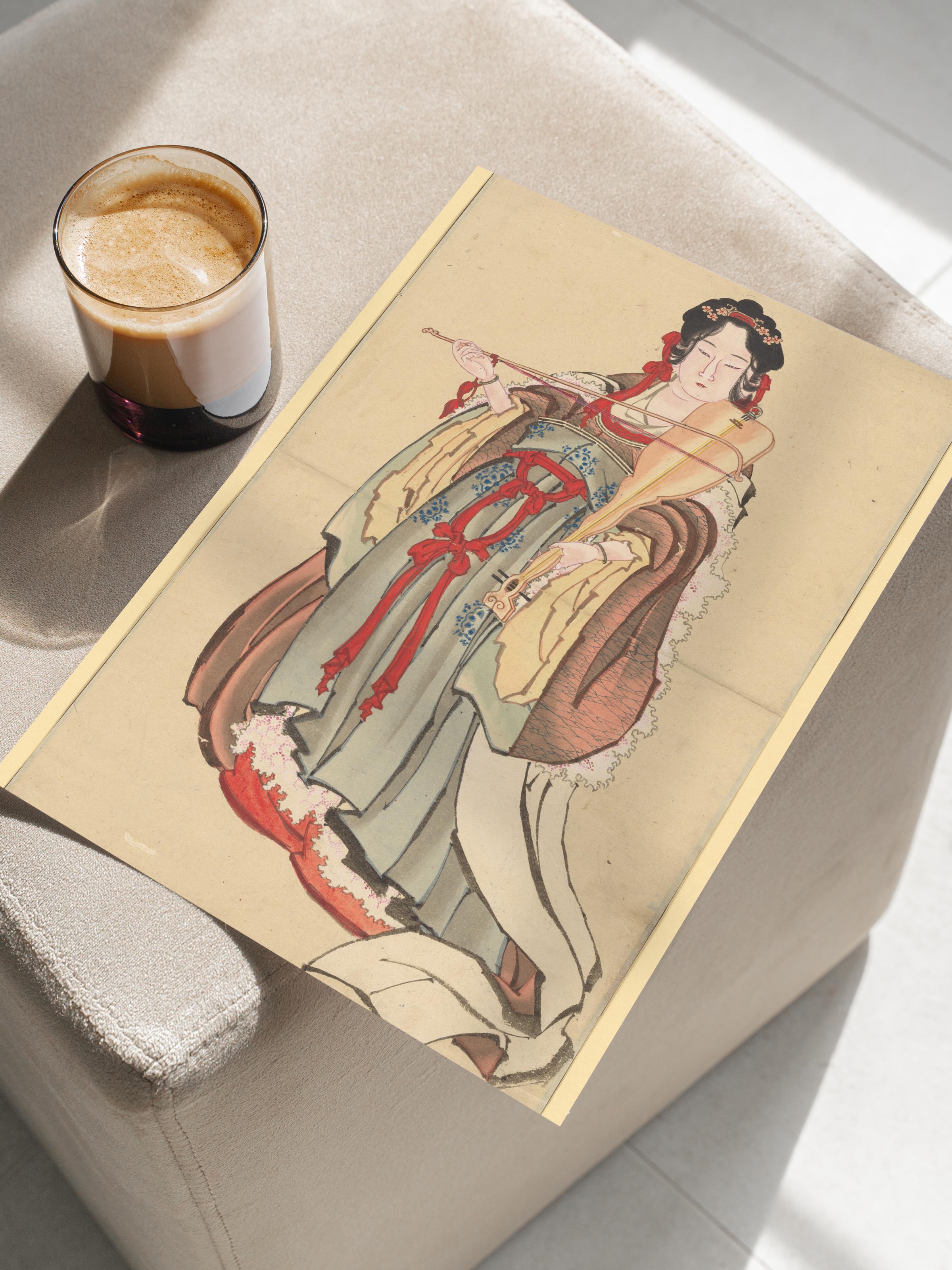 Hokusai Katsushika Poster No:39 Modern Sanat Poster - Sanat Dekor Serisi - Duvar Tablosu, HD Baskı