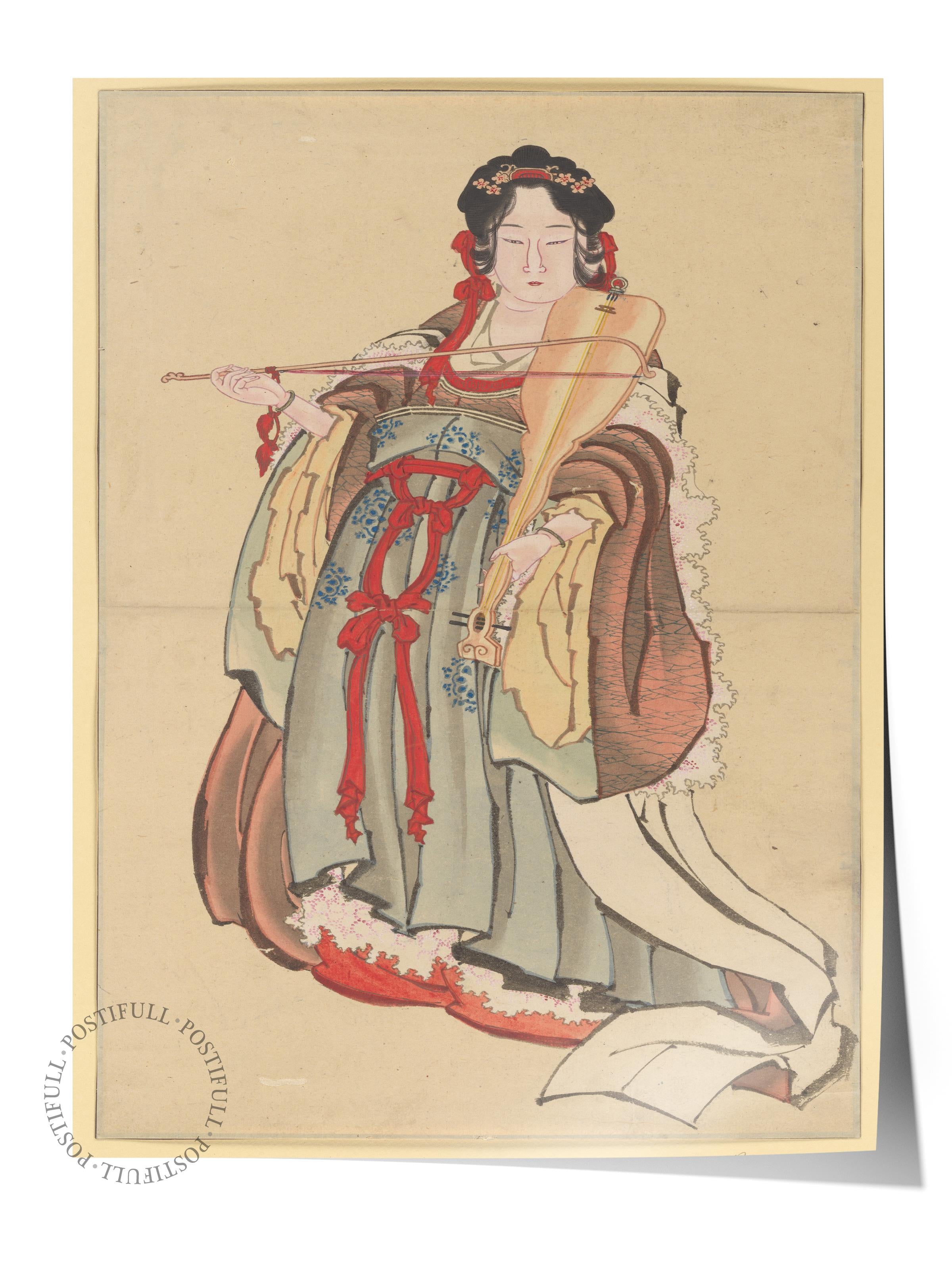 Hokusai Katsushika Poster No:39 Modern Sanat Poster - Sanat Dekor Serisi - Duvar Tablosu, HD Baskı