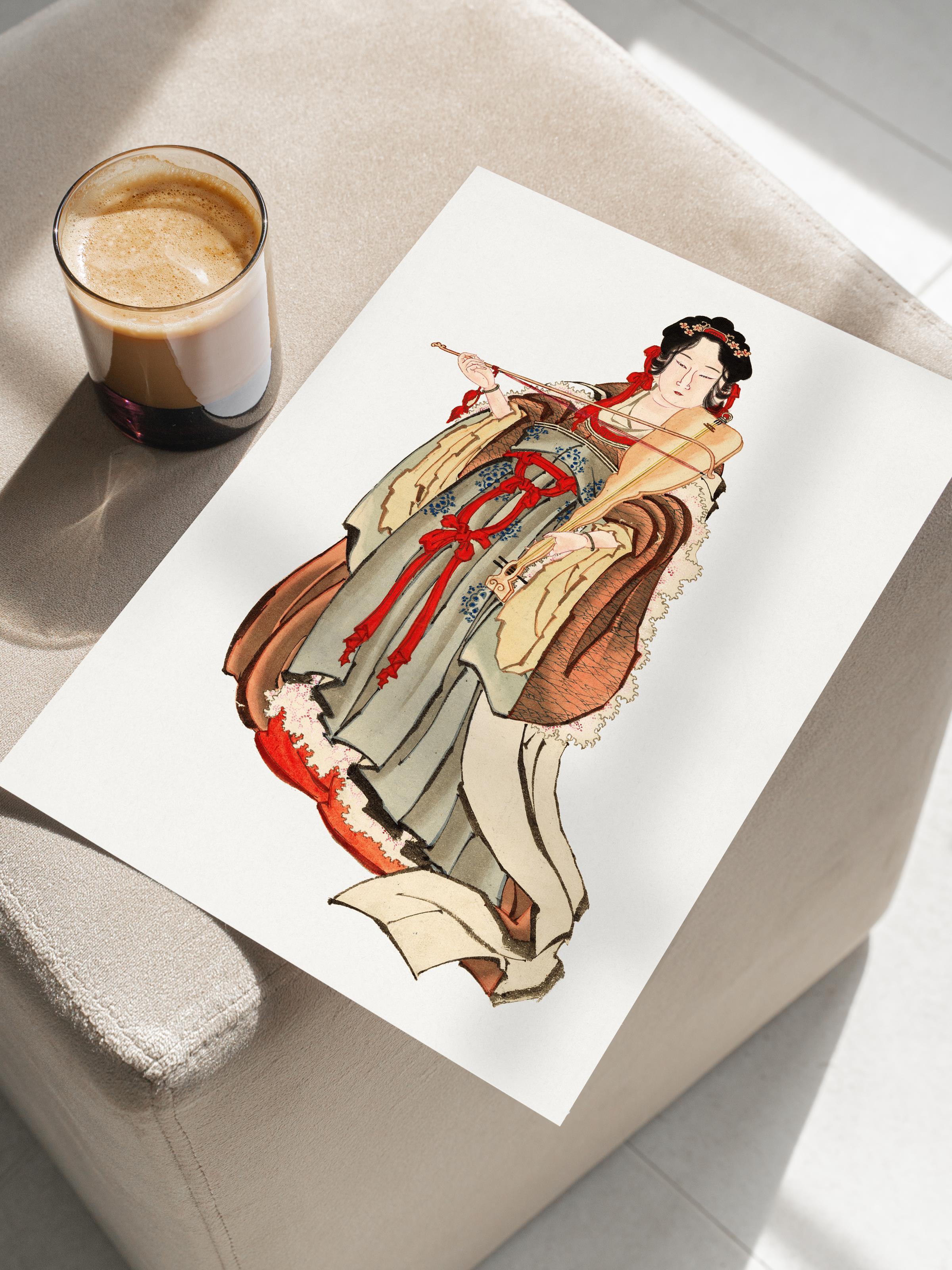 Hokusai Katsushika Poster No:42 Modern Sanat Poster - Sanat Dekor Serisi - Duvar Tablosu, HD Baskı