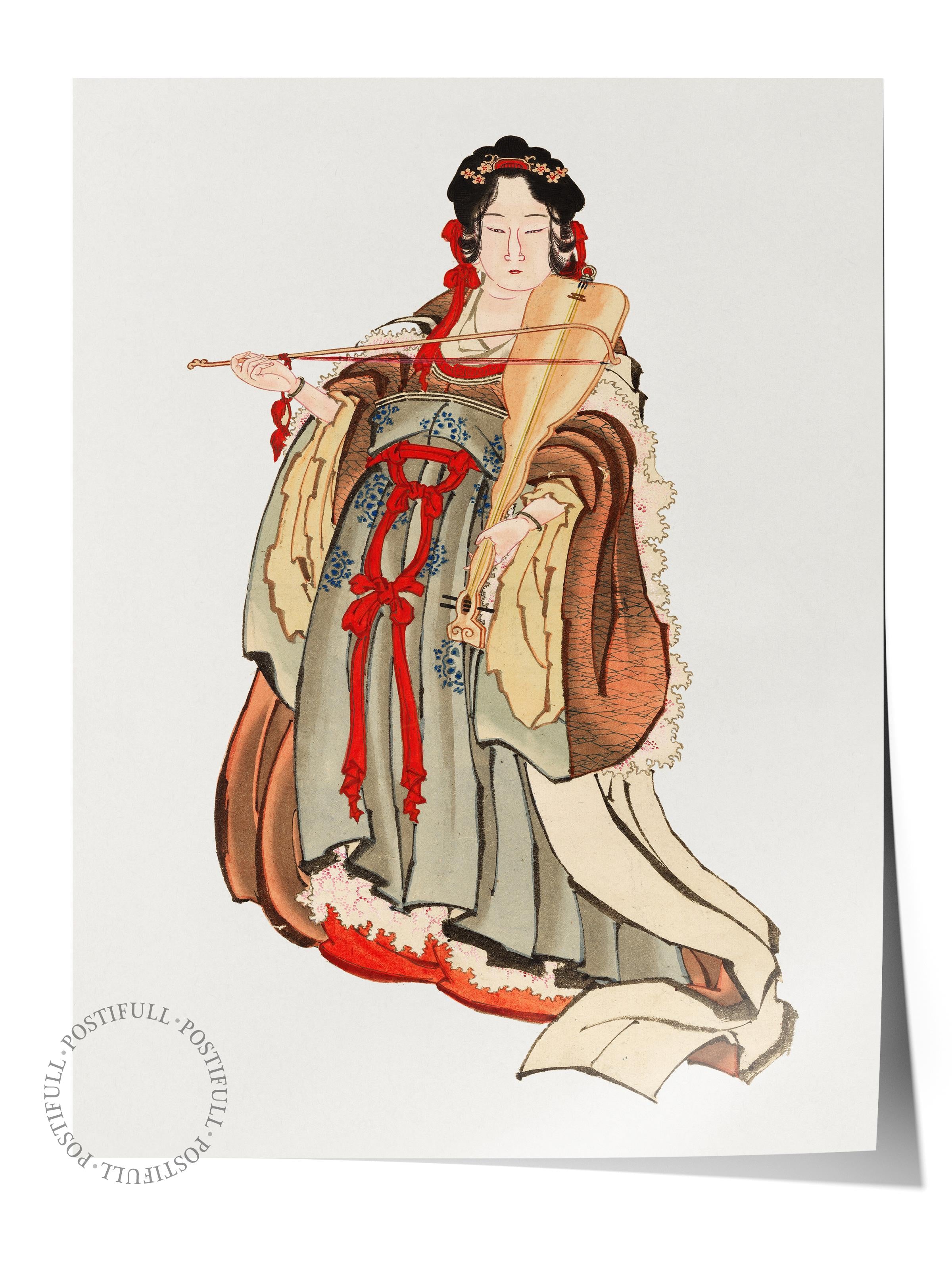 Hokusai Katsushika Poster No:42 Modern Sanat Poster - Sanat Dekor Serisi - Duvar Tablosu, HD Baskı