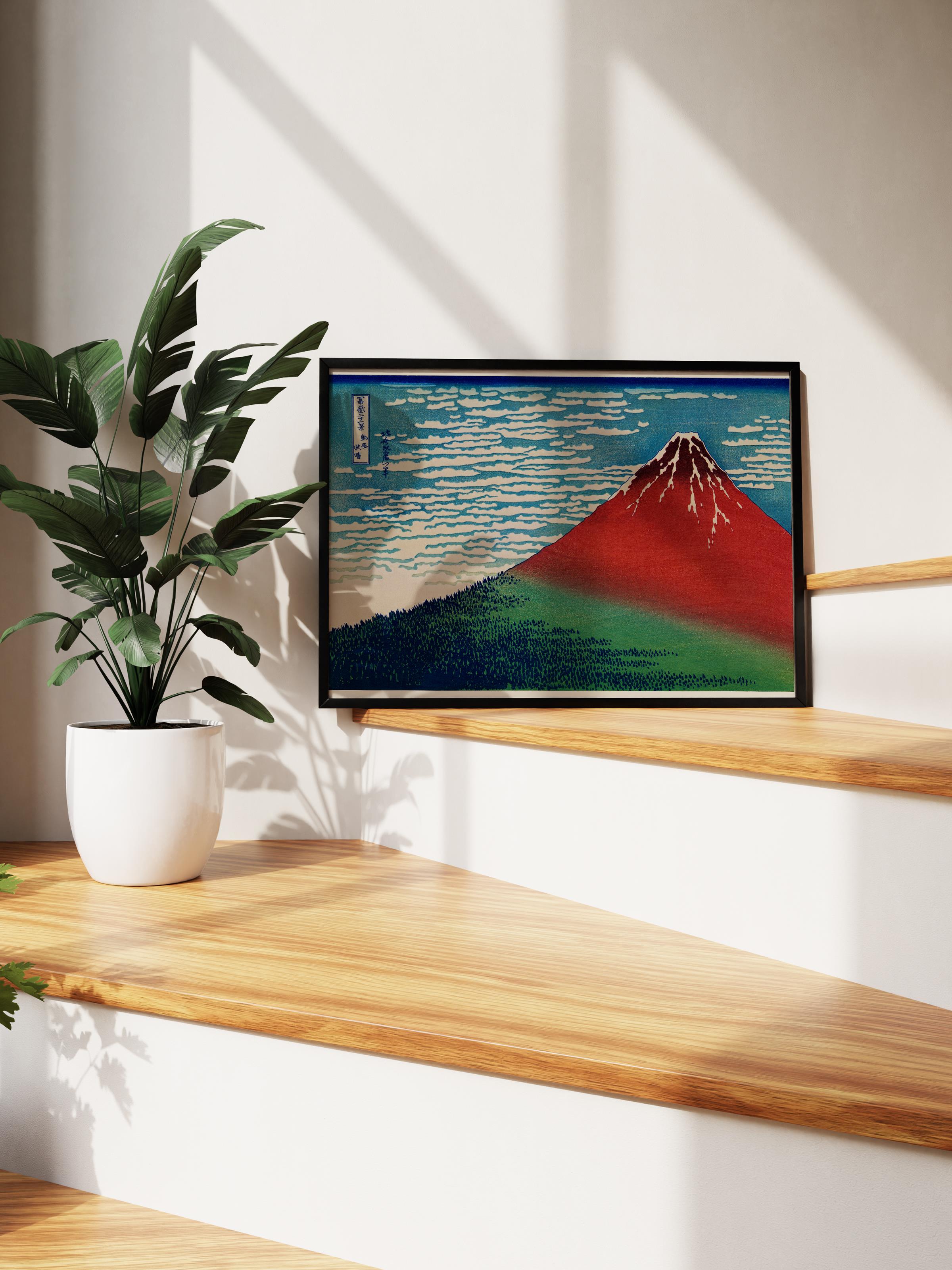 Hokusai Katsushika Poster No:43 Modern Sanat Poster - Sanat Dekor Serisi - Duvar Tablosu, HD Baskı