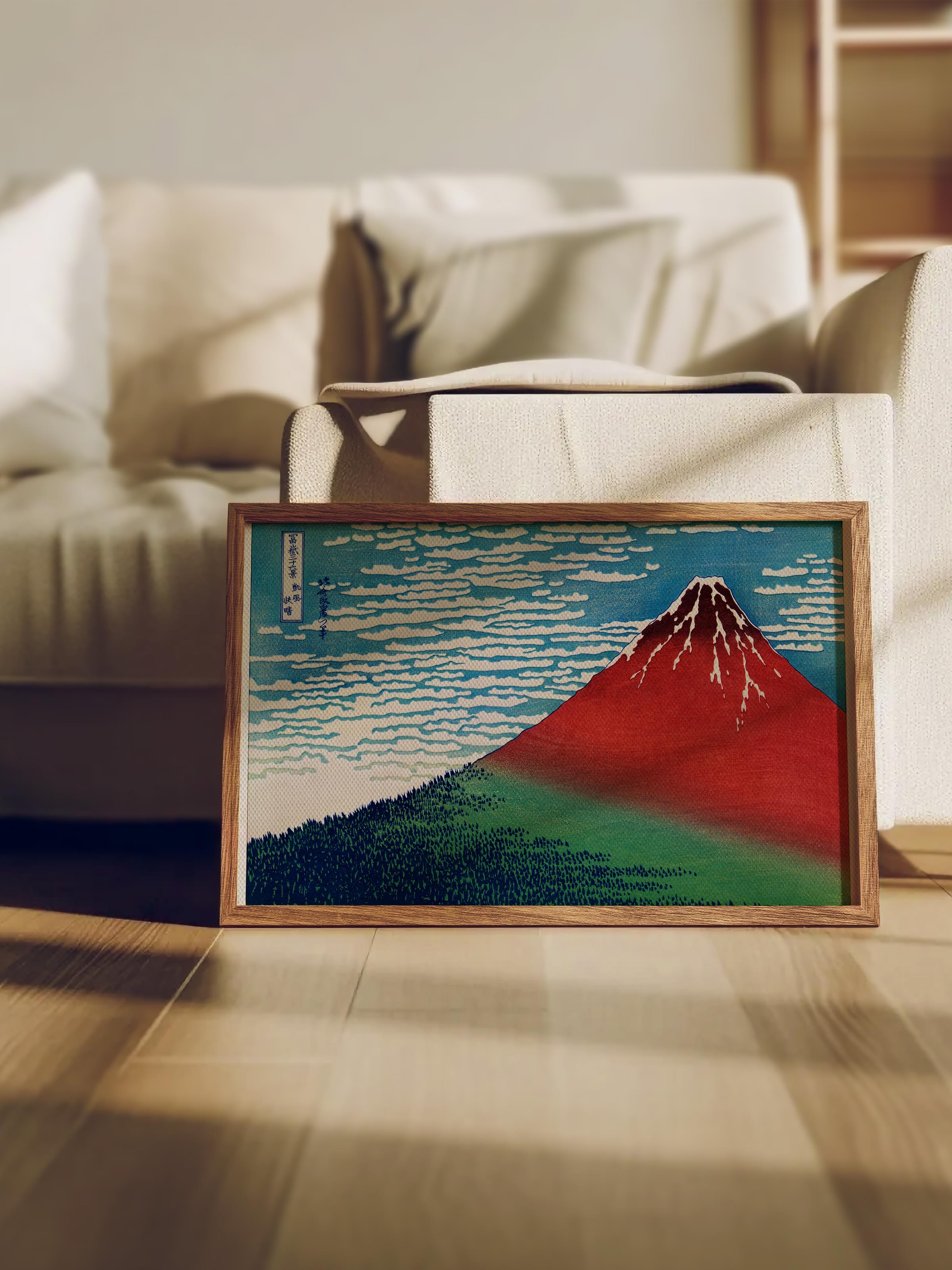Hokusai Katsushika Poster No:43 Modern Sanat Poster - Sanat Dekor Serisi - Duvar Tablosu, HD Baskı