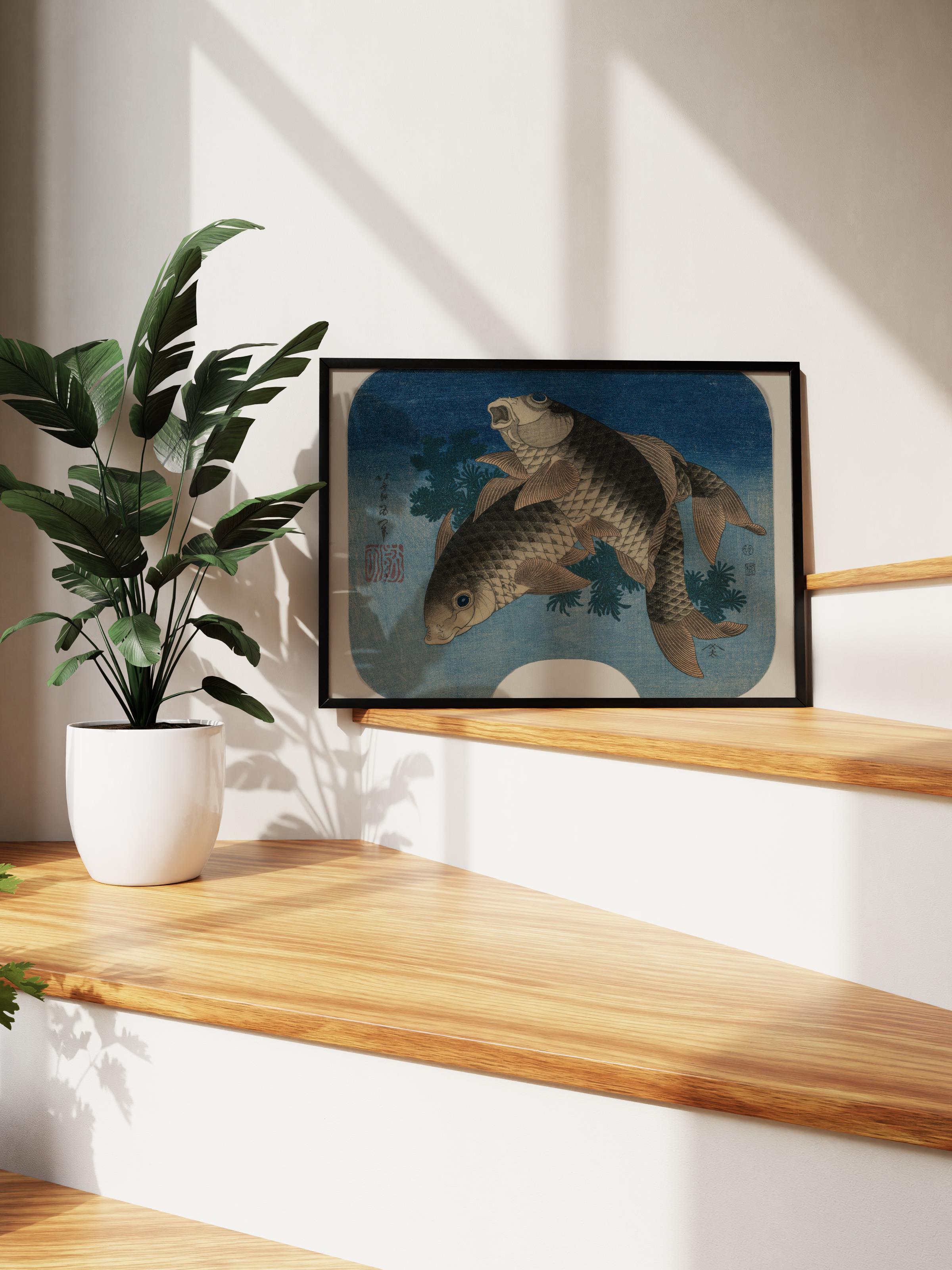 Hokusai Katsushika Poster No:48 Modern Sanat Poster - Sanat Dekor Serisi - Duvar Tablosu, HD Baskı