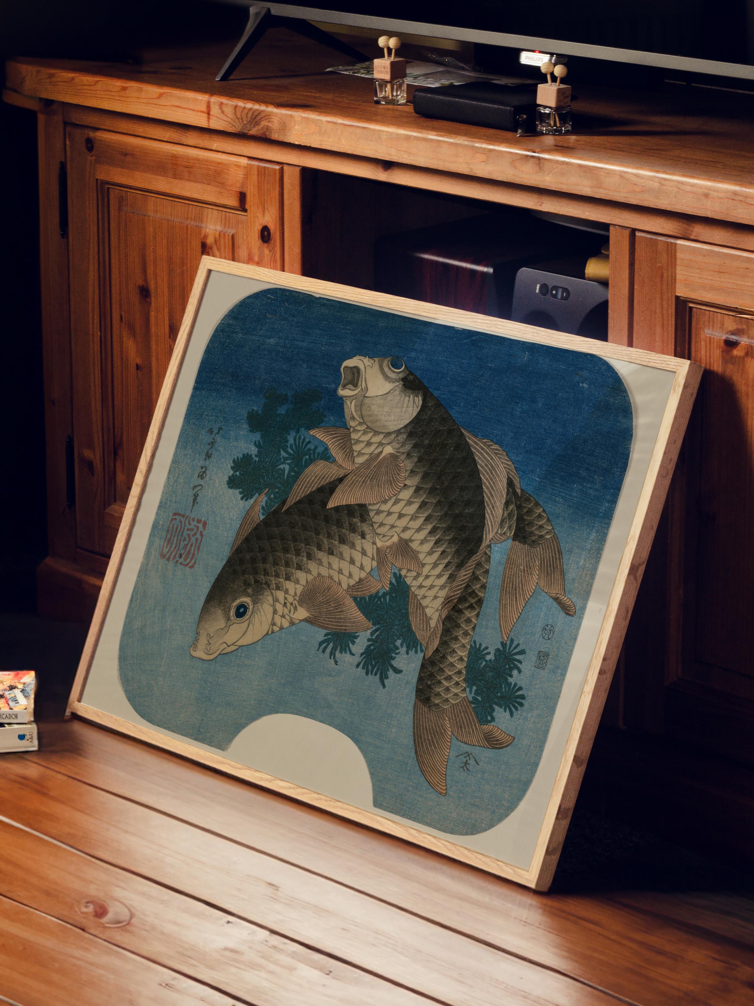 Hokusai Katsushika Poster No:48 Modern Sanat Poster - Sanat Dekor Serisi - Duvar Tablosu, HD Baskı