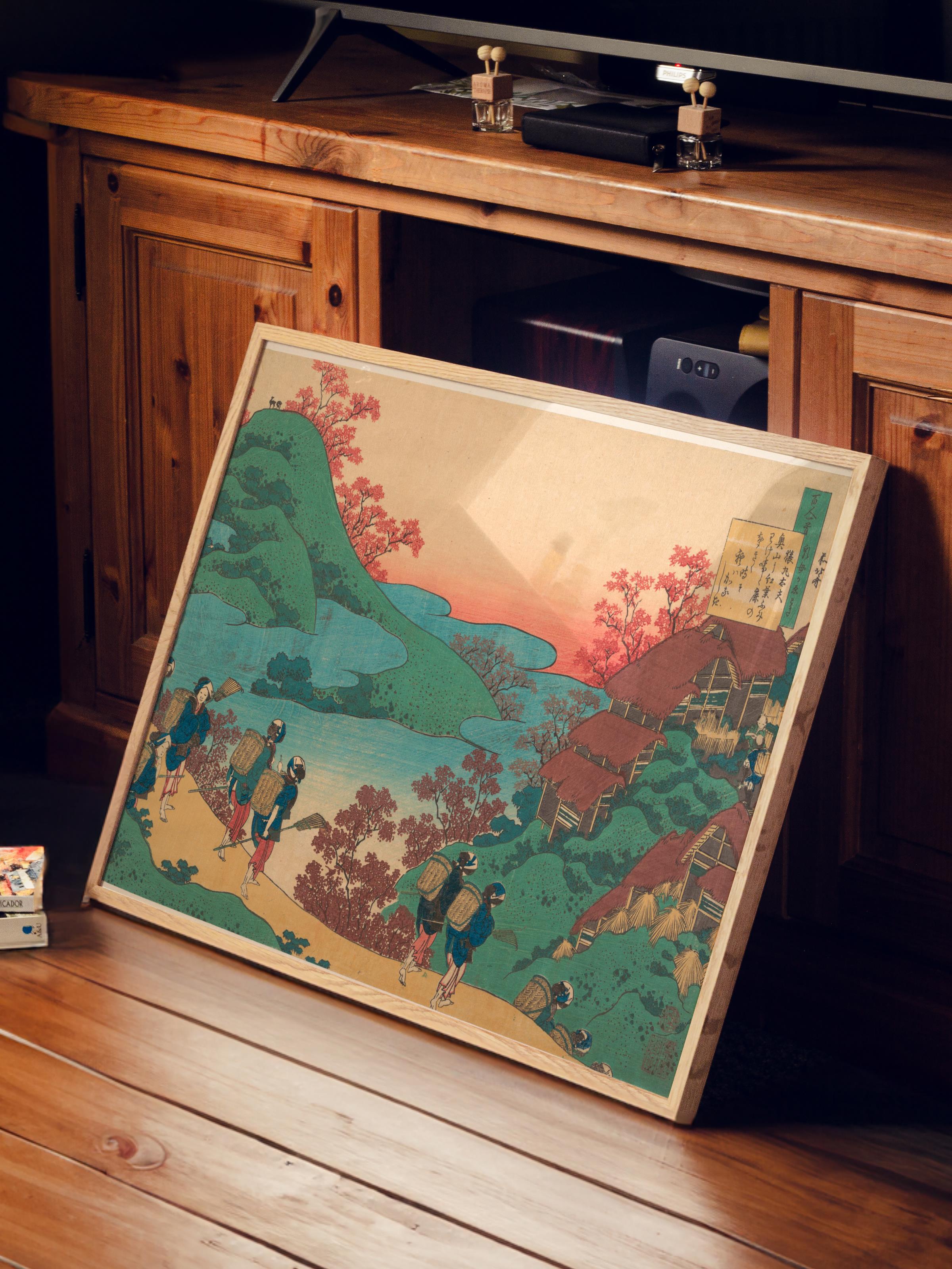 Hokusai Katsushika Poster No:49 Modern Sanat Poster - Sanat Dekor Serisi - Duvar Tablosu, HD Baskı