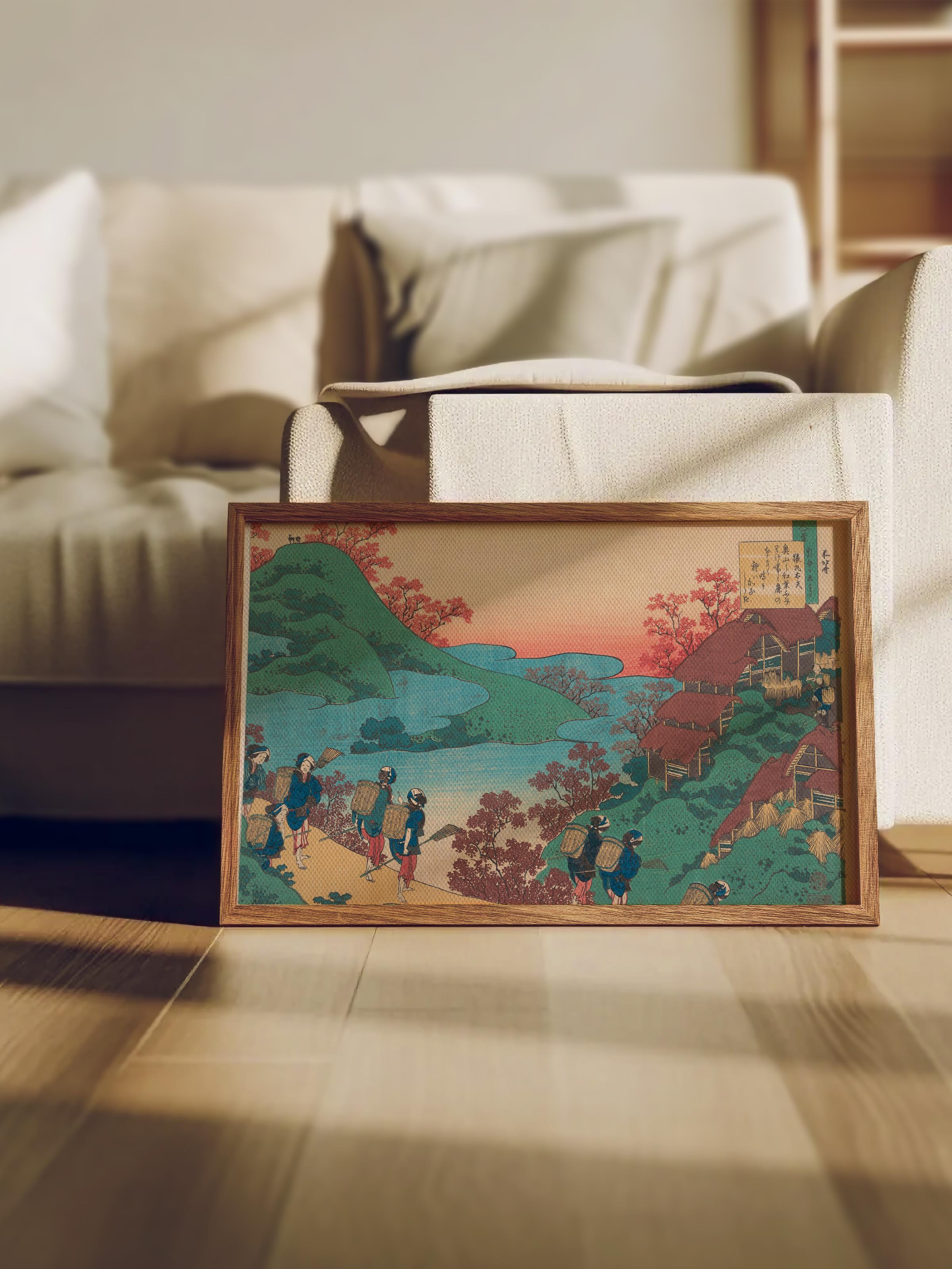 Hokusai Katsushika Poster No:49 Modern Sanat Poster - Sanat Dekor Serisi - Duvar Tablosu, HD Baskı