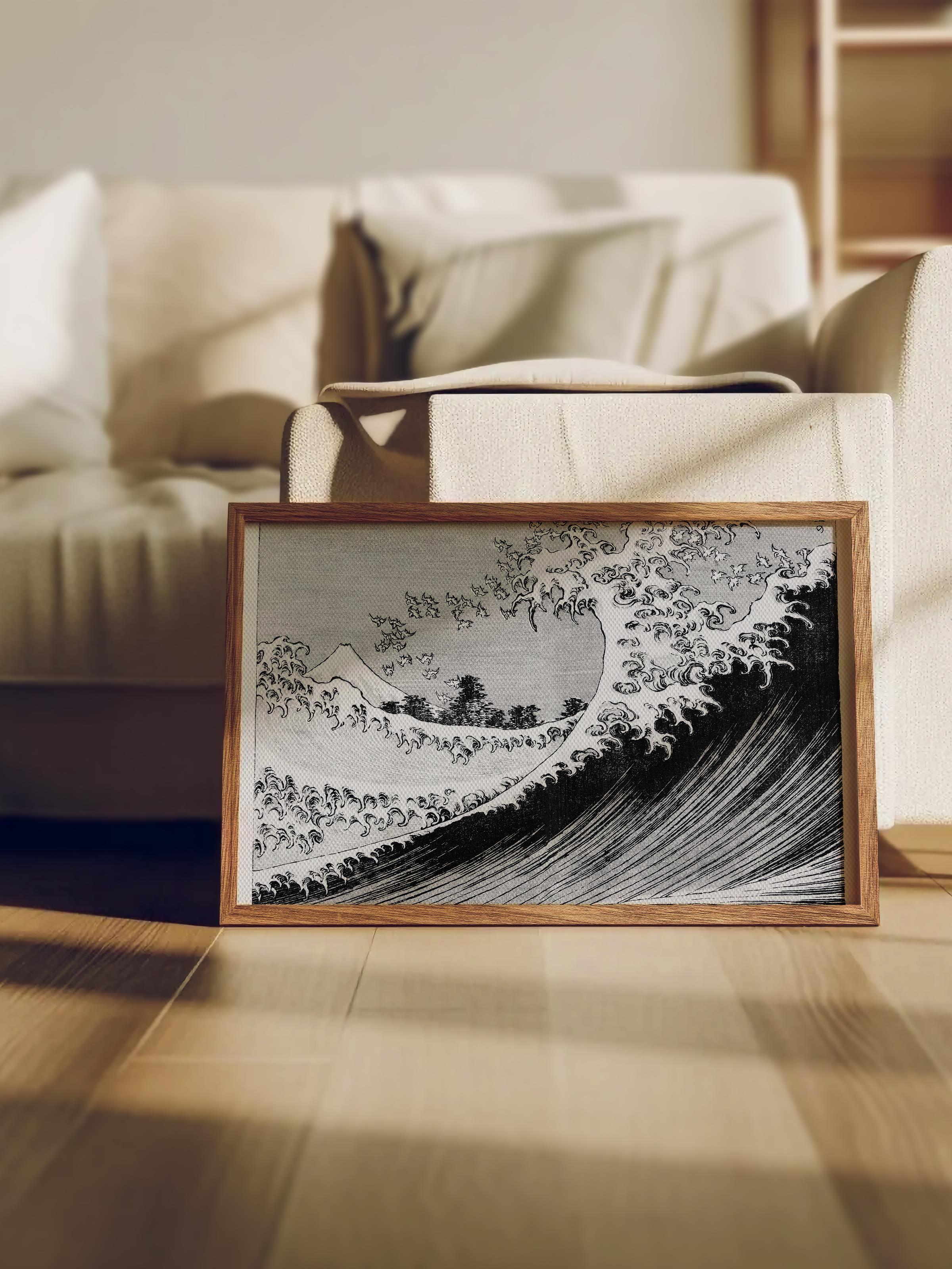 Hokusai Katsushika Poster No:53 Modern Sanat Poster - Sanat Dekor Serisi - Duvar Tablosu, HD Baskı