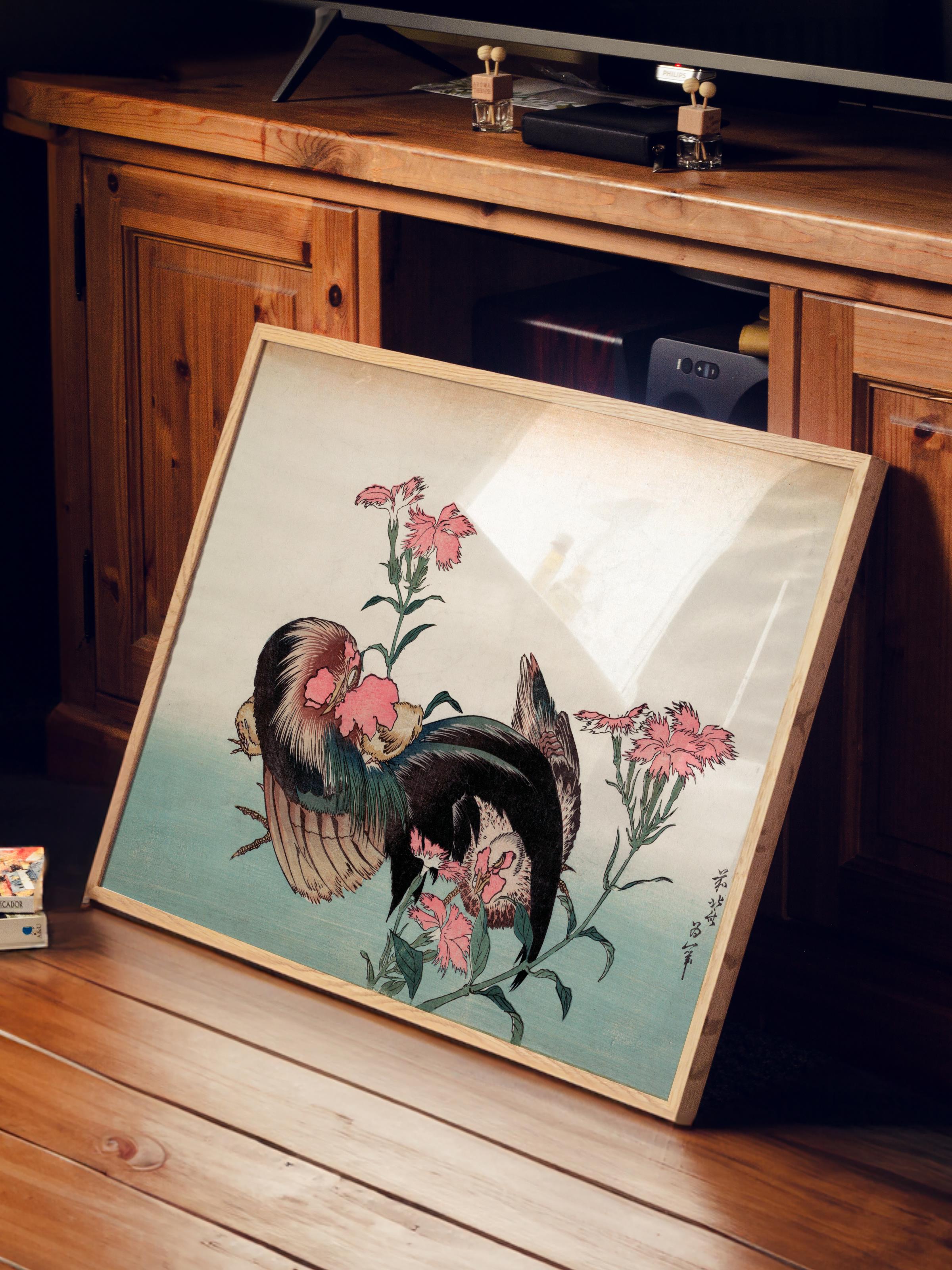 Hokusai Katsushika Poster No:54 Modern Sanat Poster - Sanat Dekor Serisi - Duvar Tablosu, HD Baskı