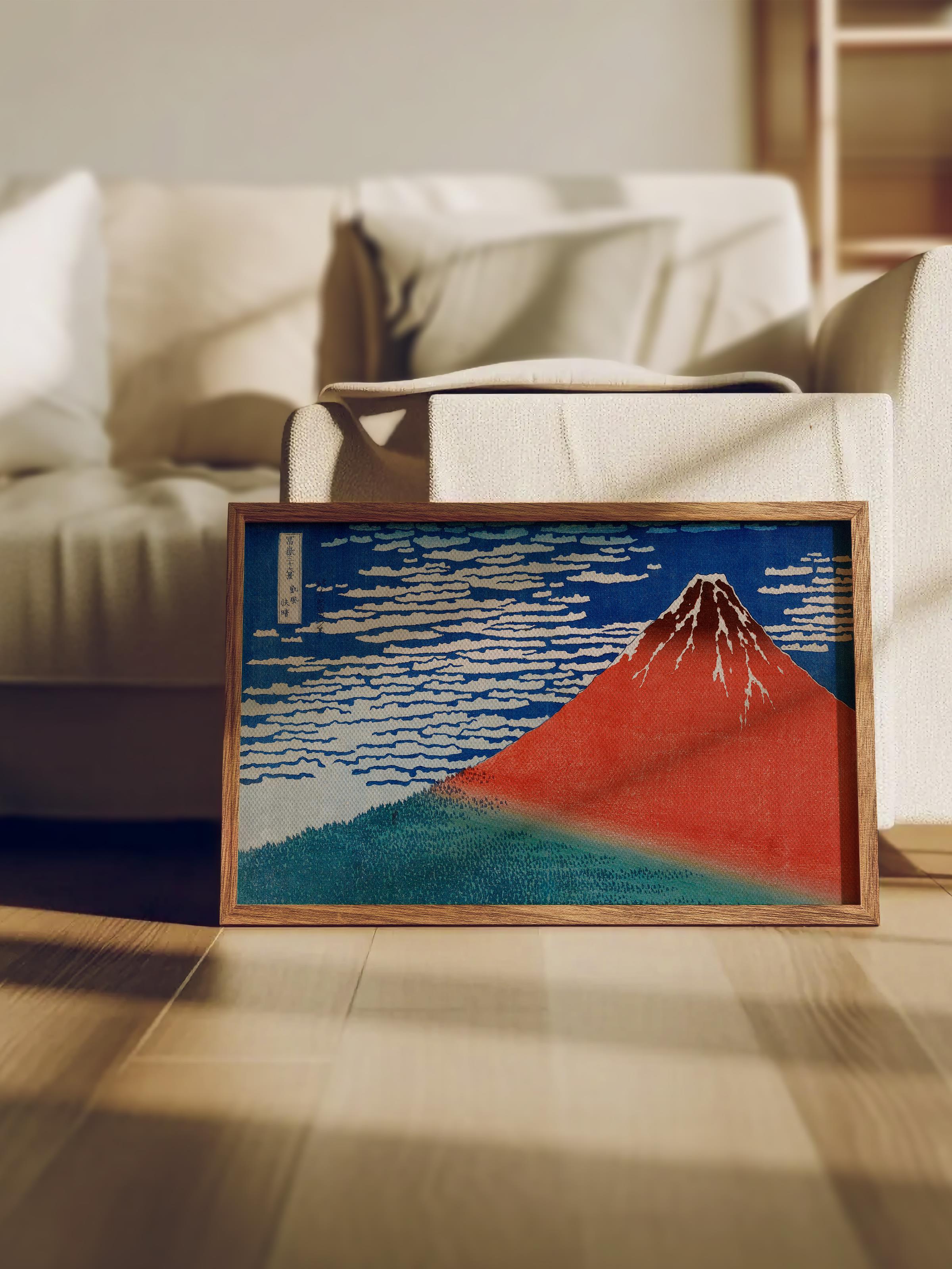 Hokusai Katsushika Poster No:55 Modern Sanat Poster - Sanat Dekor Serisi - Duvar Tablosu, HD Baskı