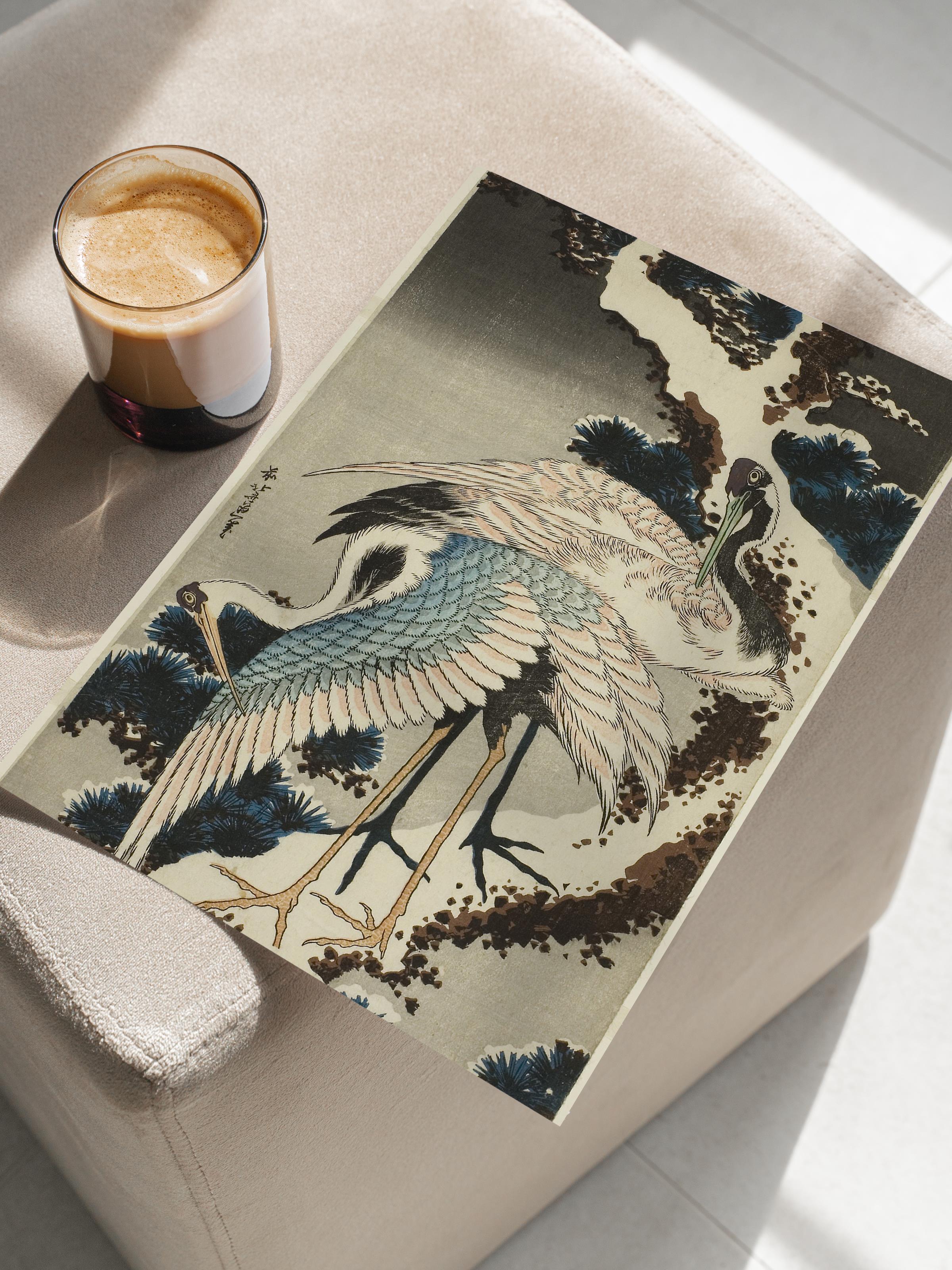 Hokusai Katsushika Poster No:6 Modern Sanat Poster - Sanat Dekor Serisi - Duvar Tablosu, HD Baskı