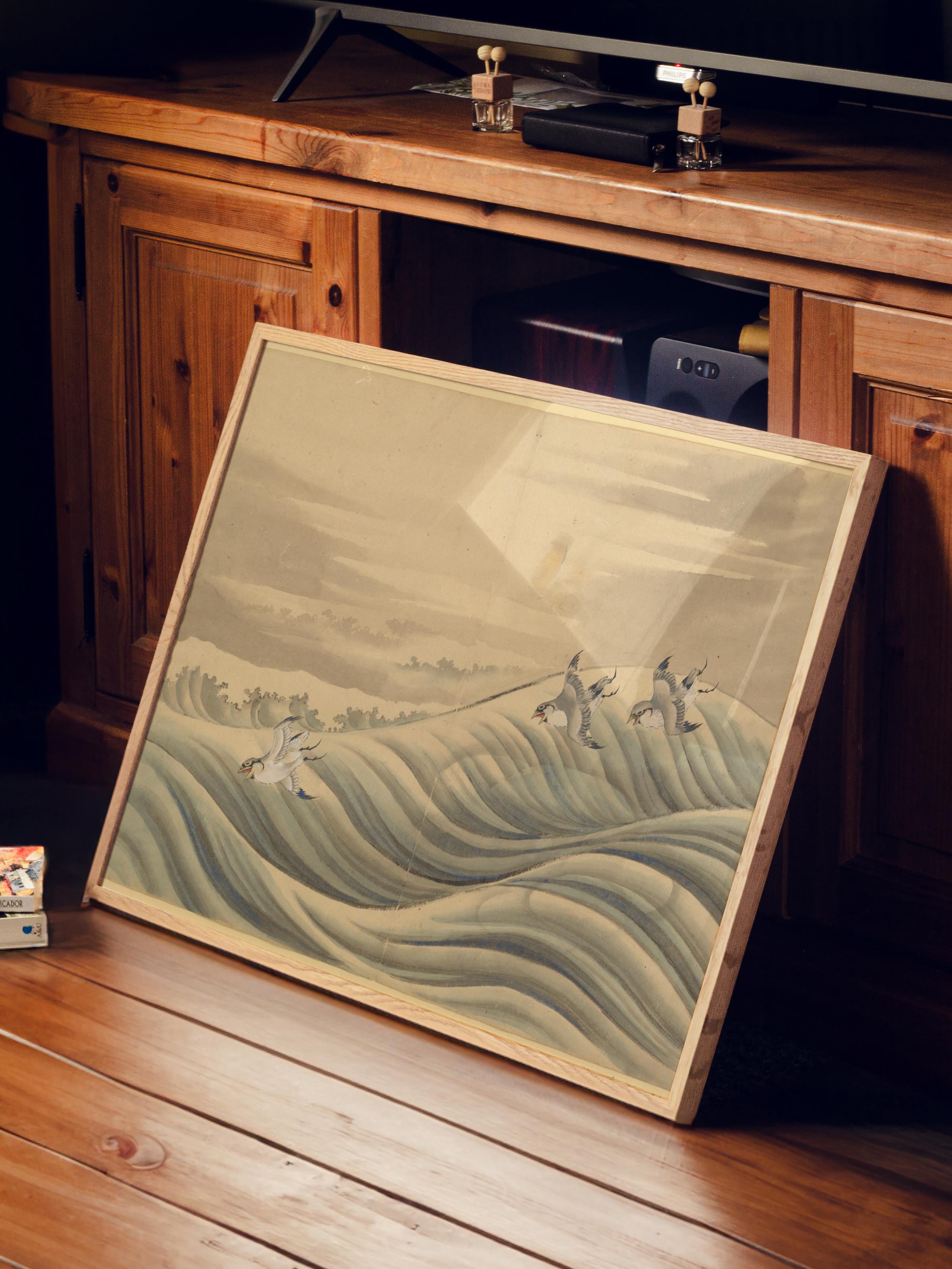 Hokusai Katsushika Poster No:66 Modern Sanat Poster - Sanat Dekor Serisi - Duvar Tablosu, HD Baskı