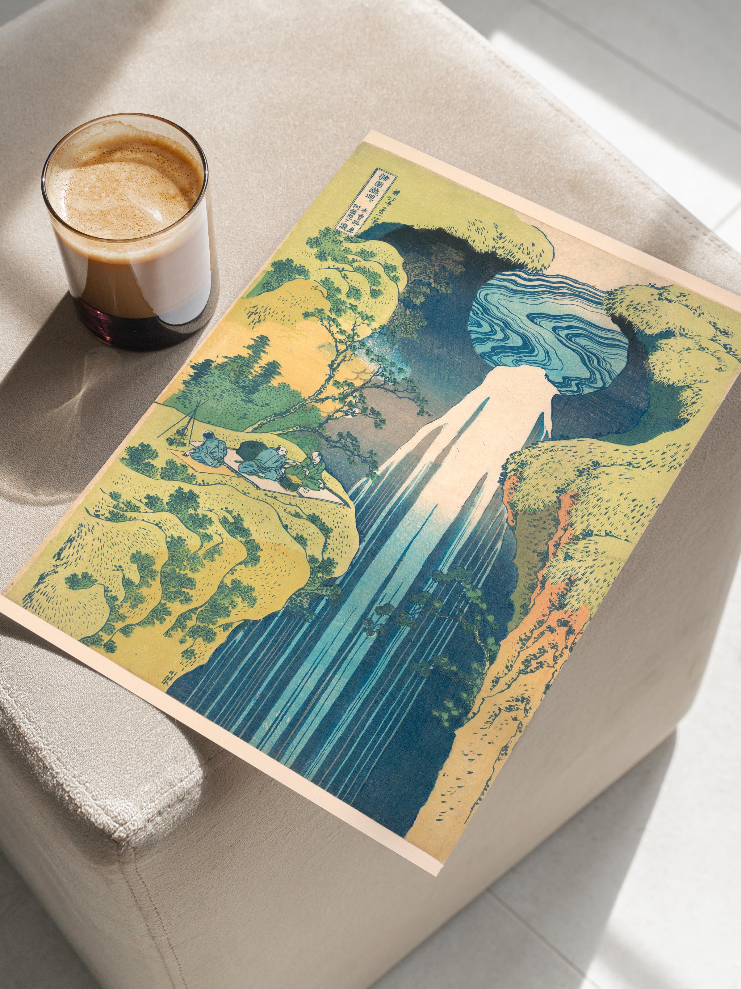 Hokusai Katsushika Poster No:9 Modern Sanat Poster - Sanat Dekor Serisi - Duvar Tablosu, HD Baskı