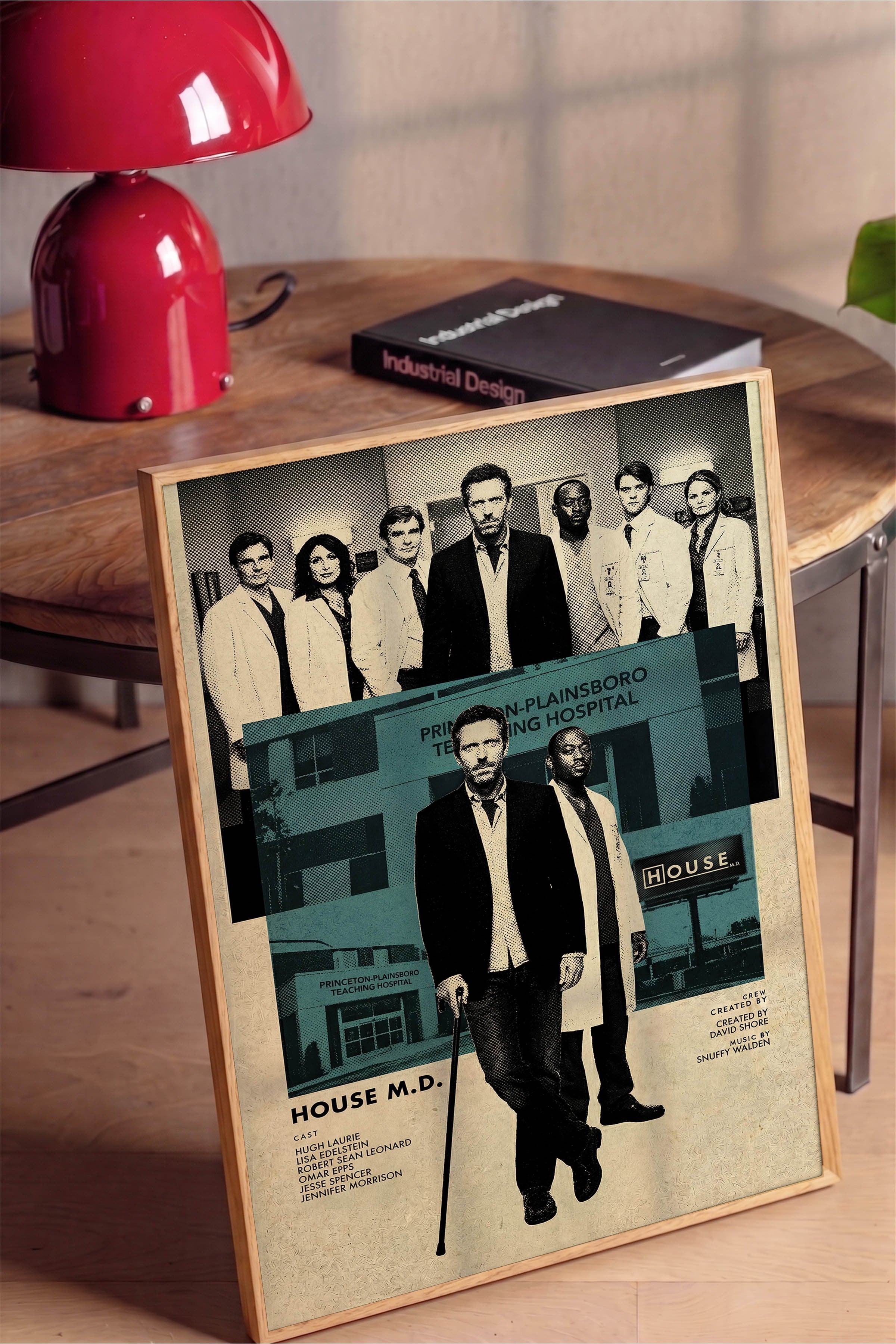 House Ahşap Çerçeveli Poster, Sinema ve Dizi Tablo, Film Dizi Afişleri NO:112775