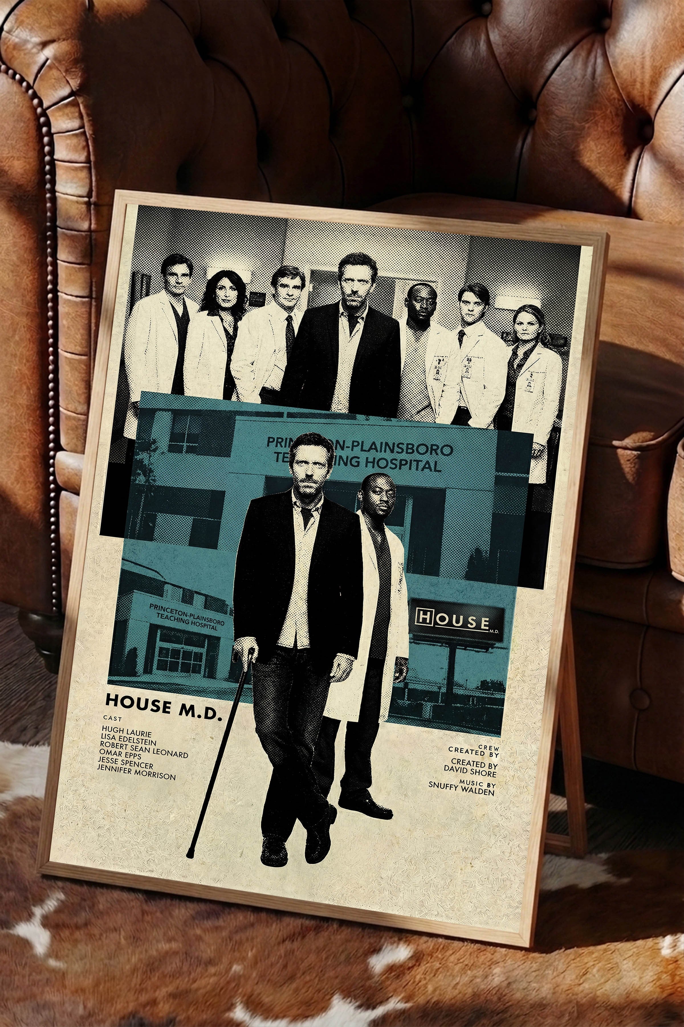 House Ahşap Çerçeveli Poster, Sinema ve Dizi Tablo, Film Dizi Afişleri NO:112775