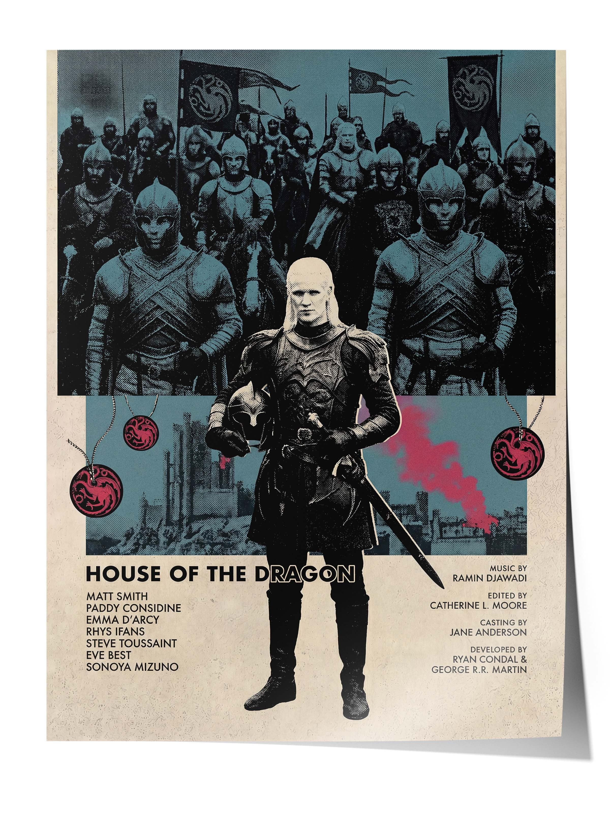 House of the Dragon Posteri, Sinema ve Dizi Tablo Posterleri, Film Dizi Afişleri NO:112785