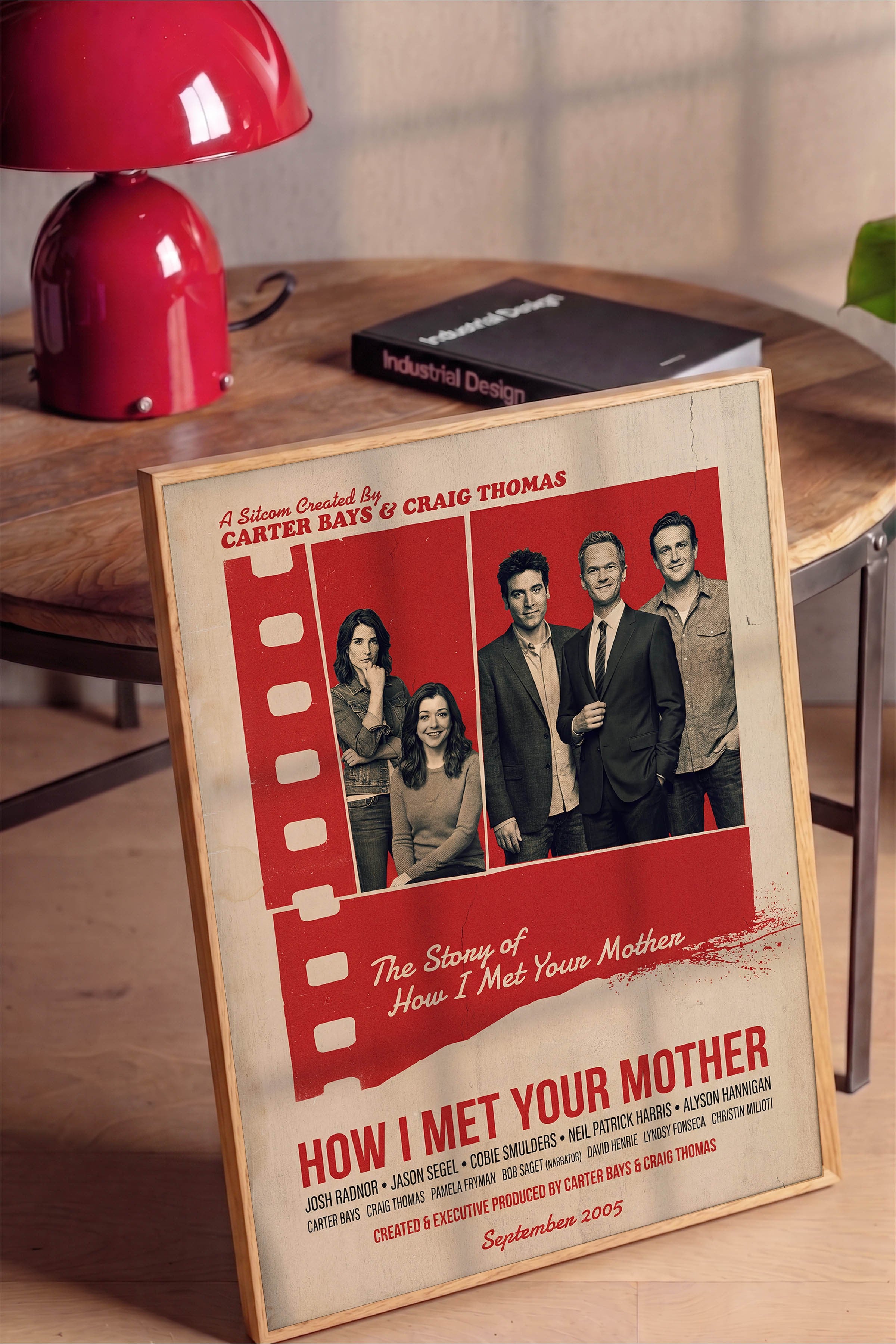 How I Met Your Mother Ahşap Çerçeveli Poster, Sinema ve Dizi Tablo, Film Dizi Afişleri NO:112847