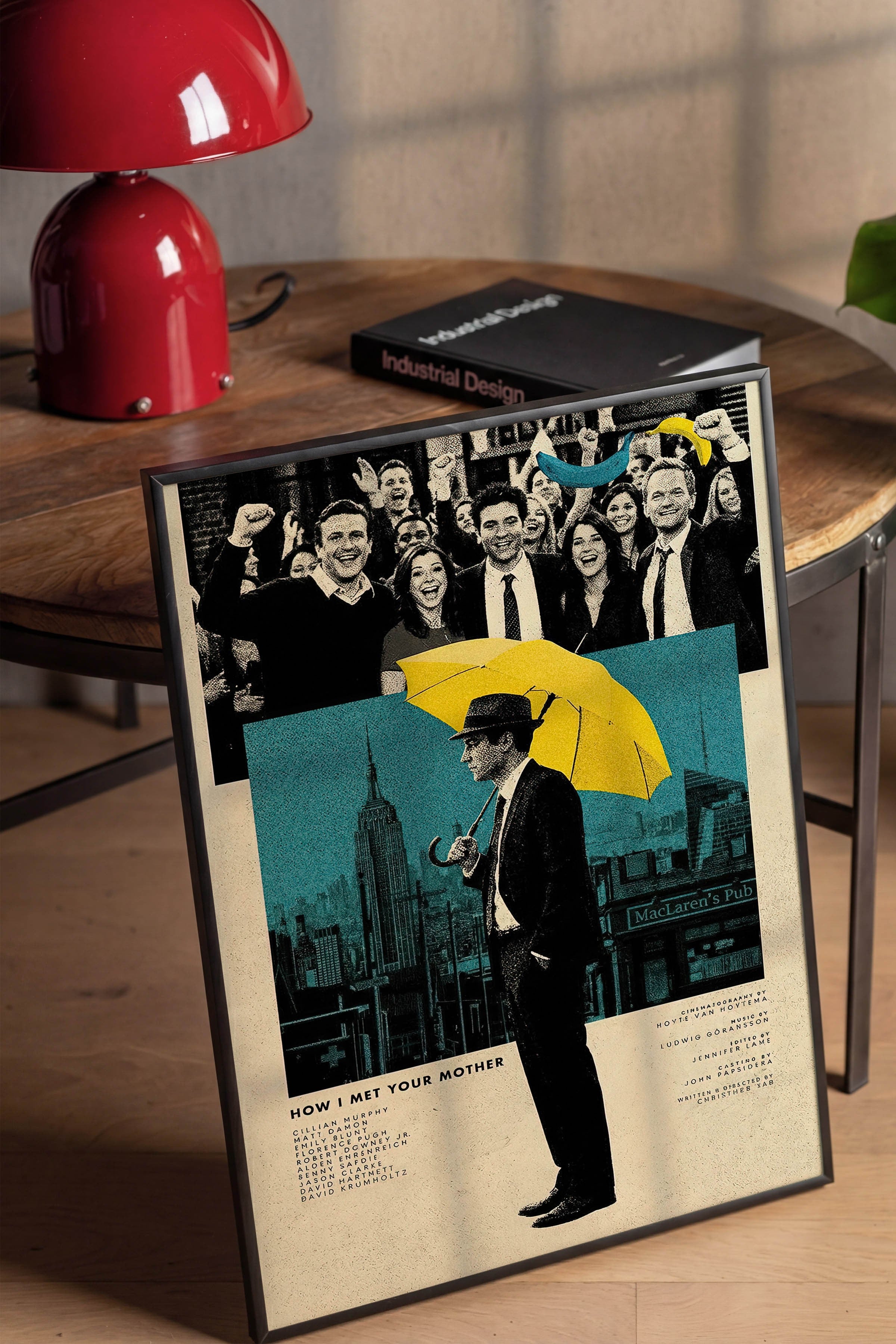 How I Met Your Mother Siyah Çerçeveli Poster, Sinema ve Dizi Tablo, Film Dizi Afişleri NO:112772