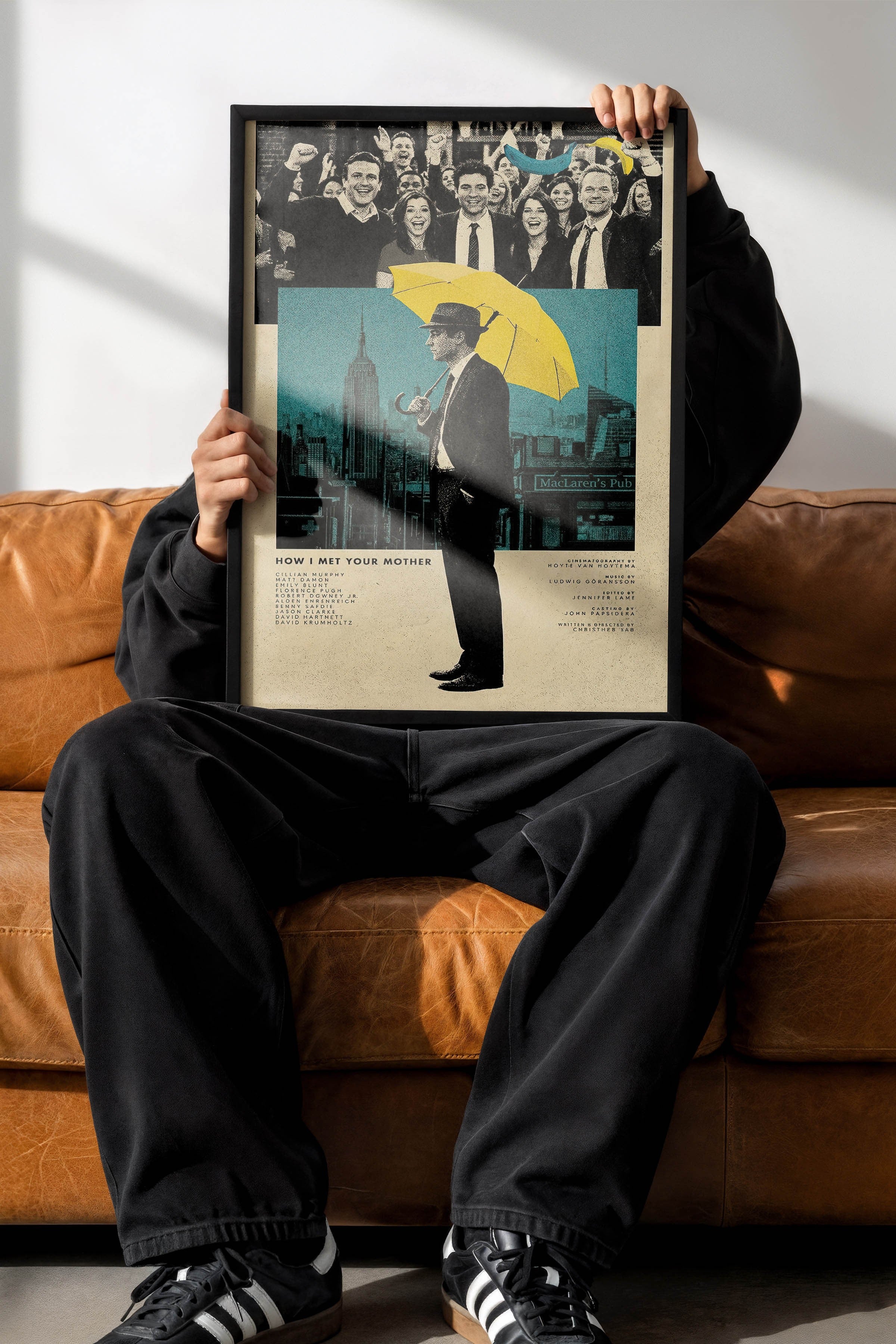 How I Met Your Mother Siyah Çerçeveli Poster, Sinema ve Dizi Tablo, Film Dizi Afişleri NO:112772