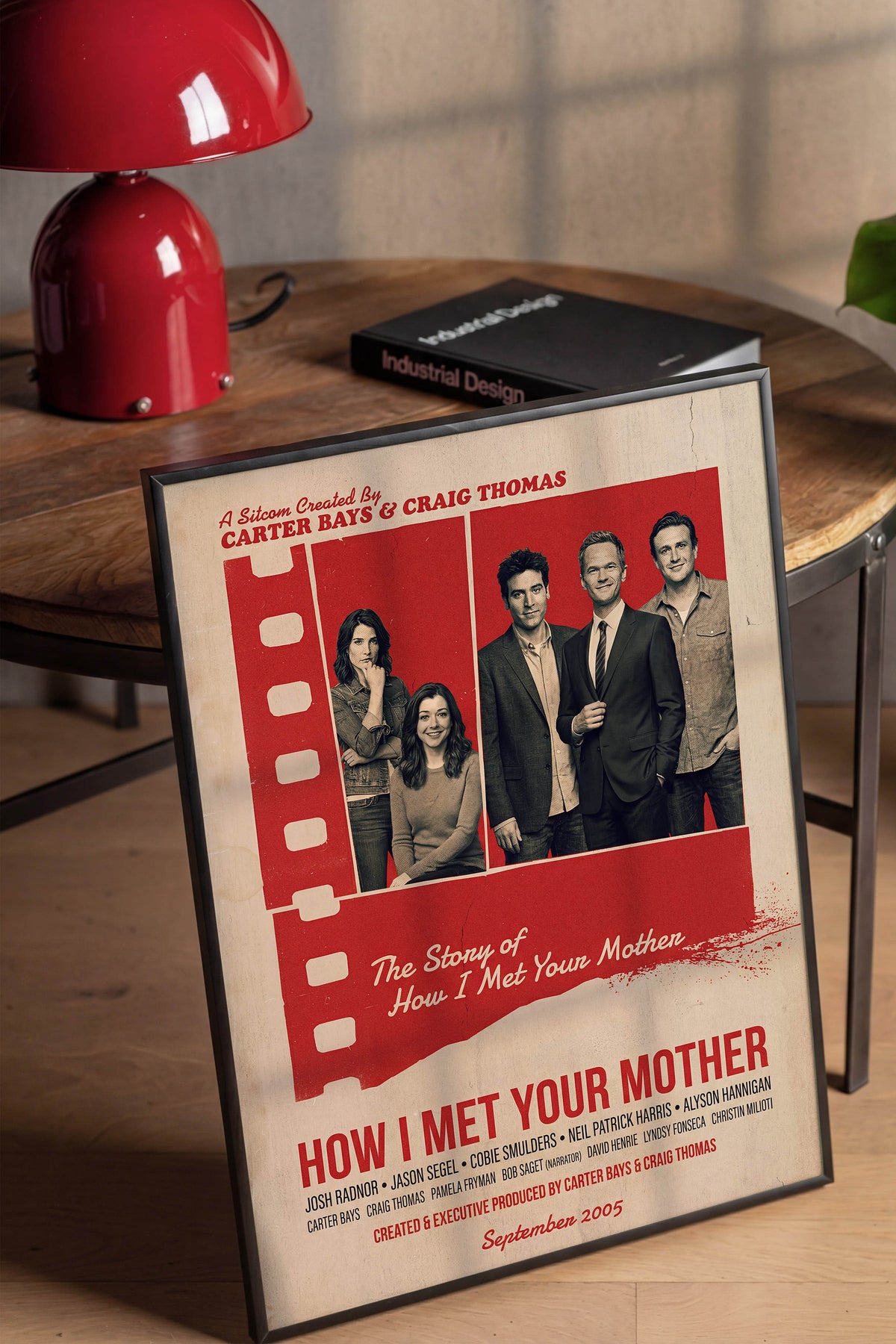 Farklı Tonlarda HOW I MET YOUR MOTHER Poster – Siyah Çerçeveli Tablo
