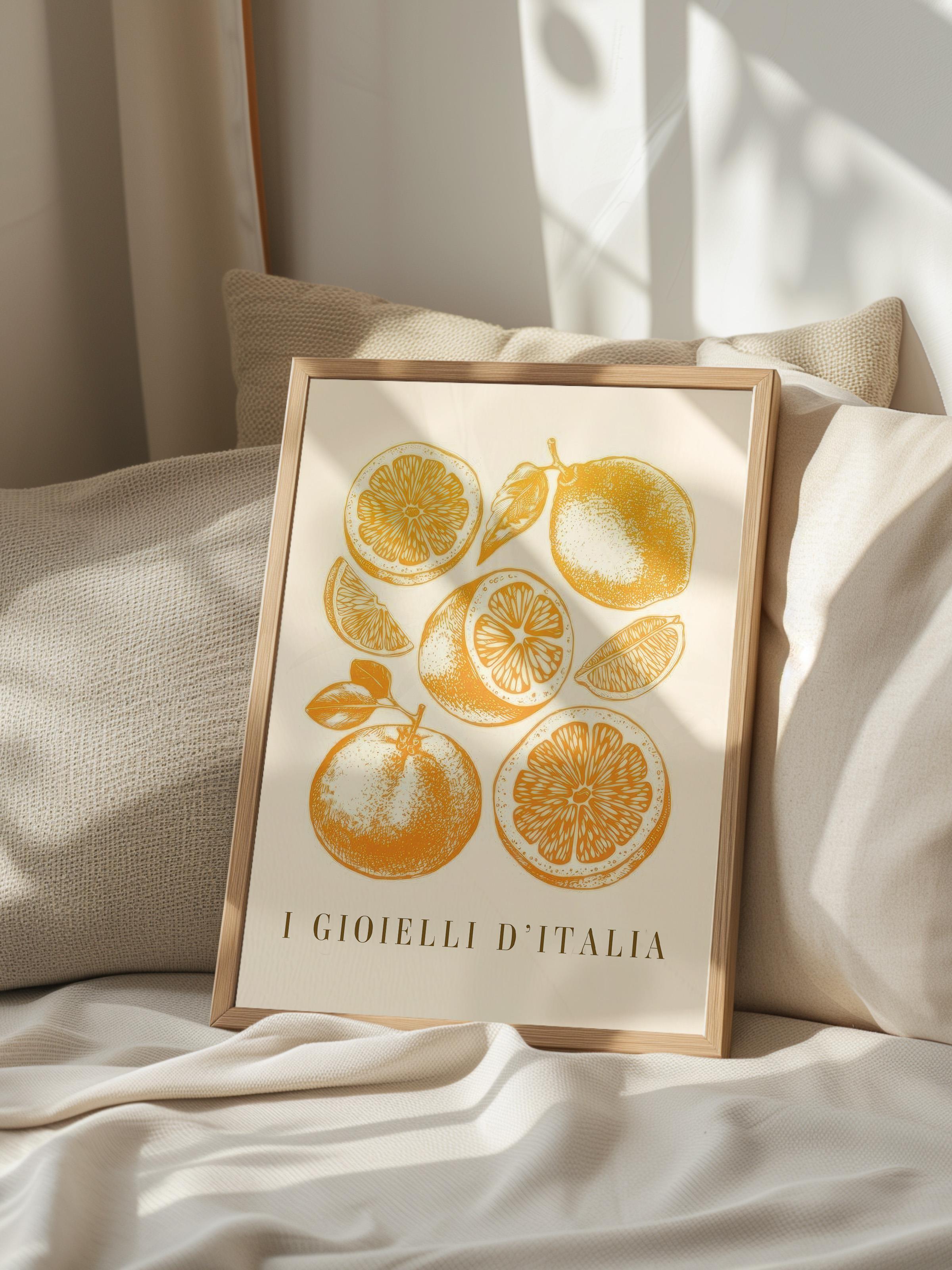 I Gioielli D'Italia Çerçeveli Tablo, Ahşap Çerçeve ve Poster, Duvar Tablosu Comfort Serisi NO:108566