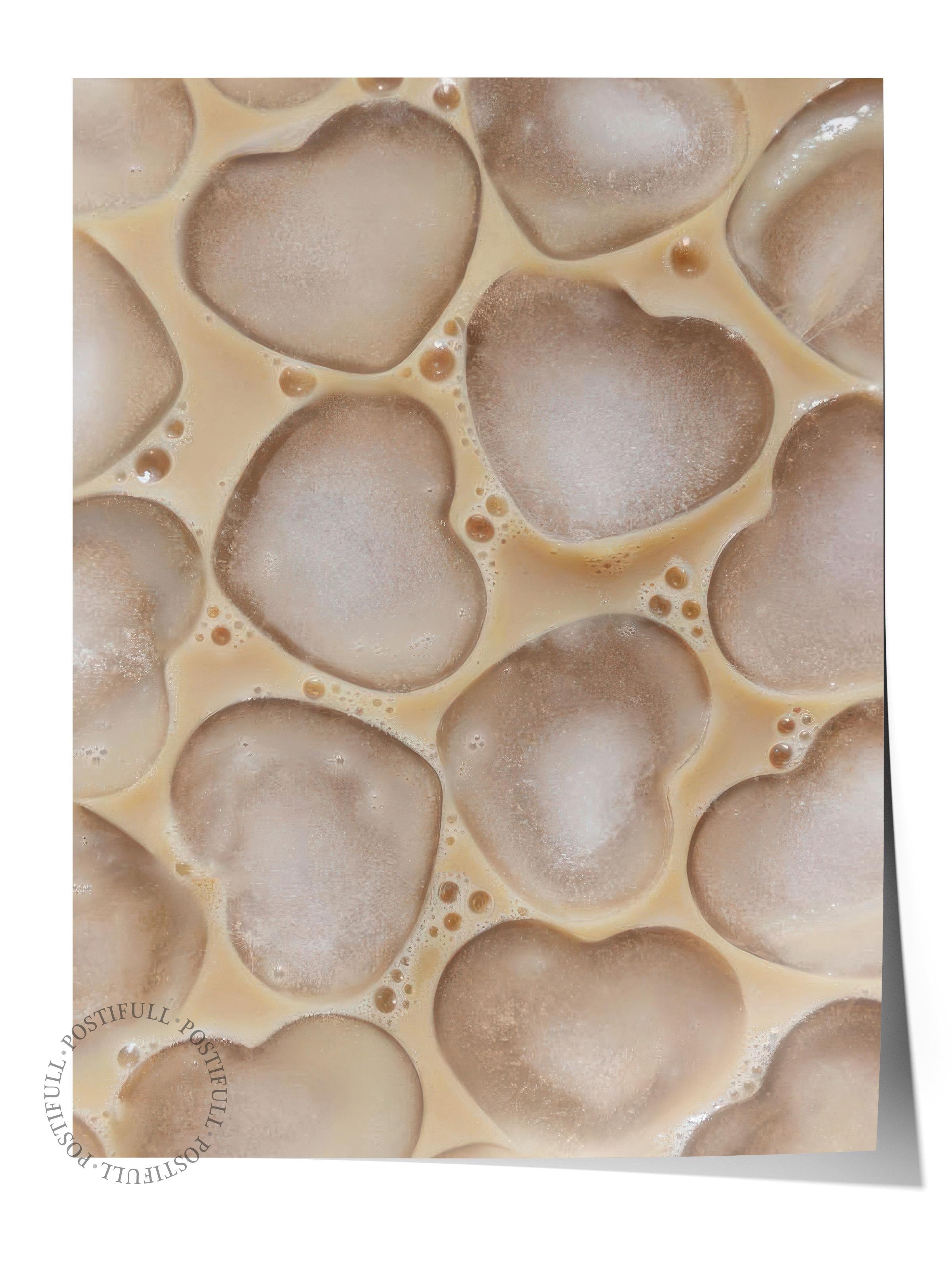 Iced Coffee Poster, Çerçevesiz Duvar Posteri, Dikey Duvar Tablosu Comfort Serisi NO:108430