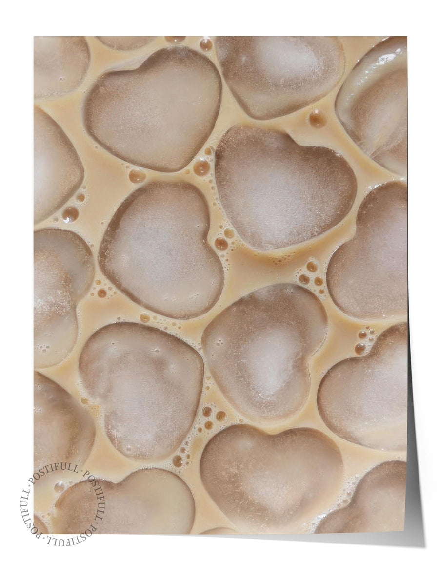 Iced Coffee Poster, Çerçevesiz Duvar Posteri, Dikey Duvar Tablosu Comfort Serisi NO:108430