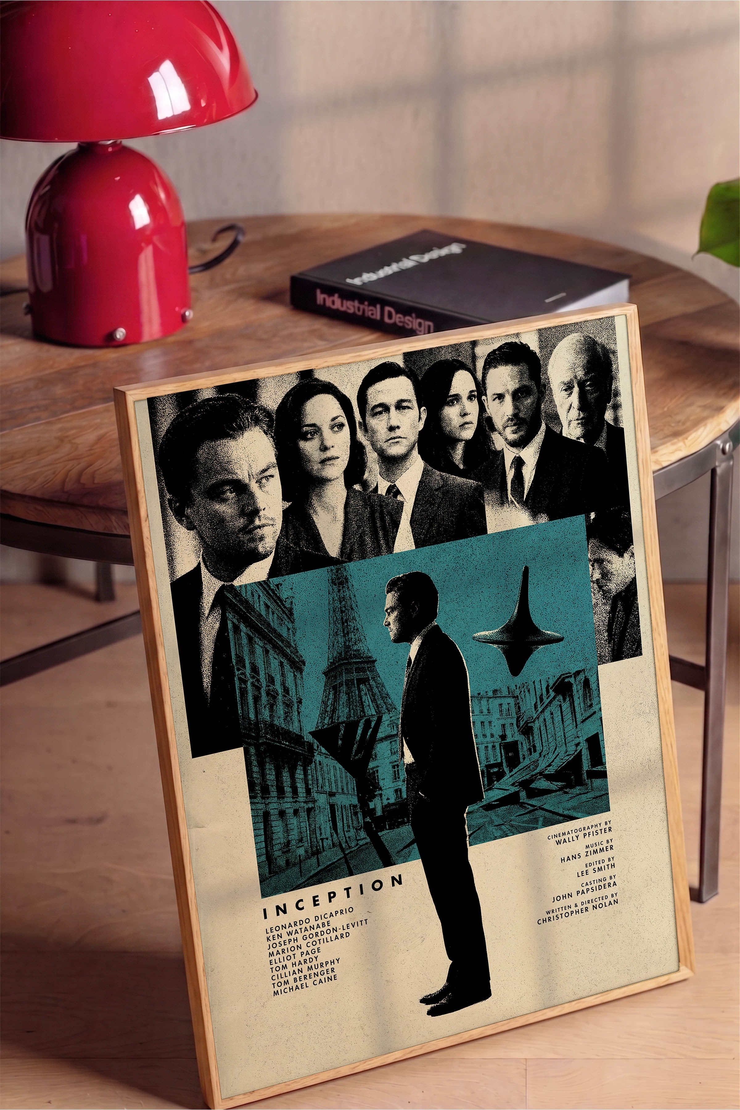 Inception Ahşap Çerçeveli Poster, Sinema ve Dizi Tablo, Film Dizi Afişleri NO:112805