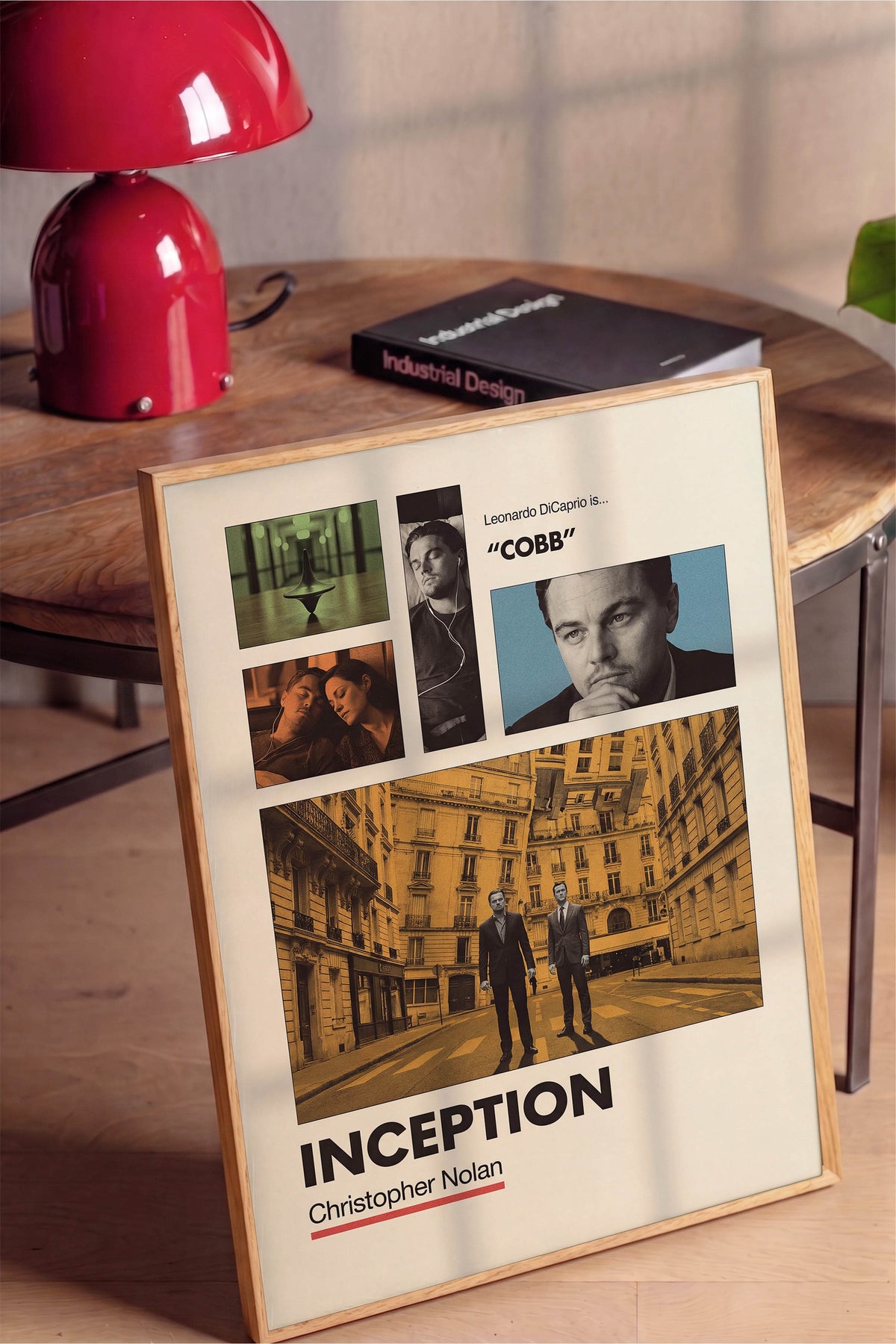 Inception Ahşap Çerçeveli Poster, Sinema ve Dizi Tablo, Film Dizi Afişleri NO:112934