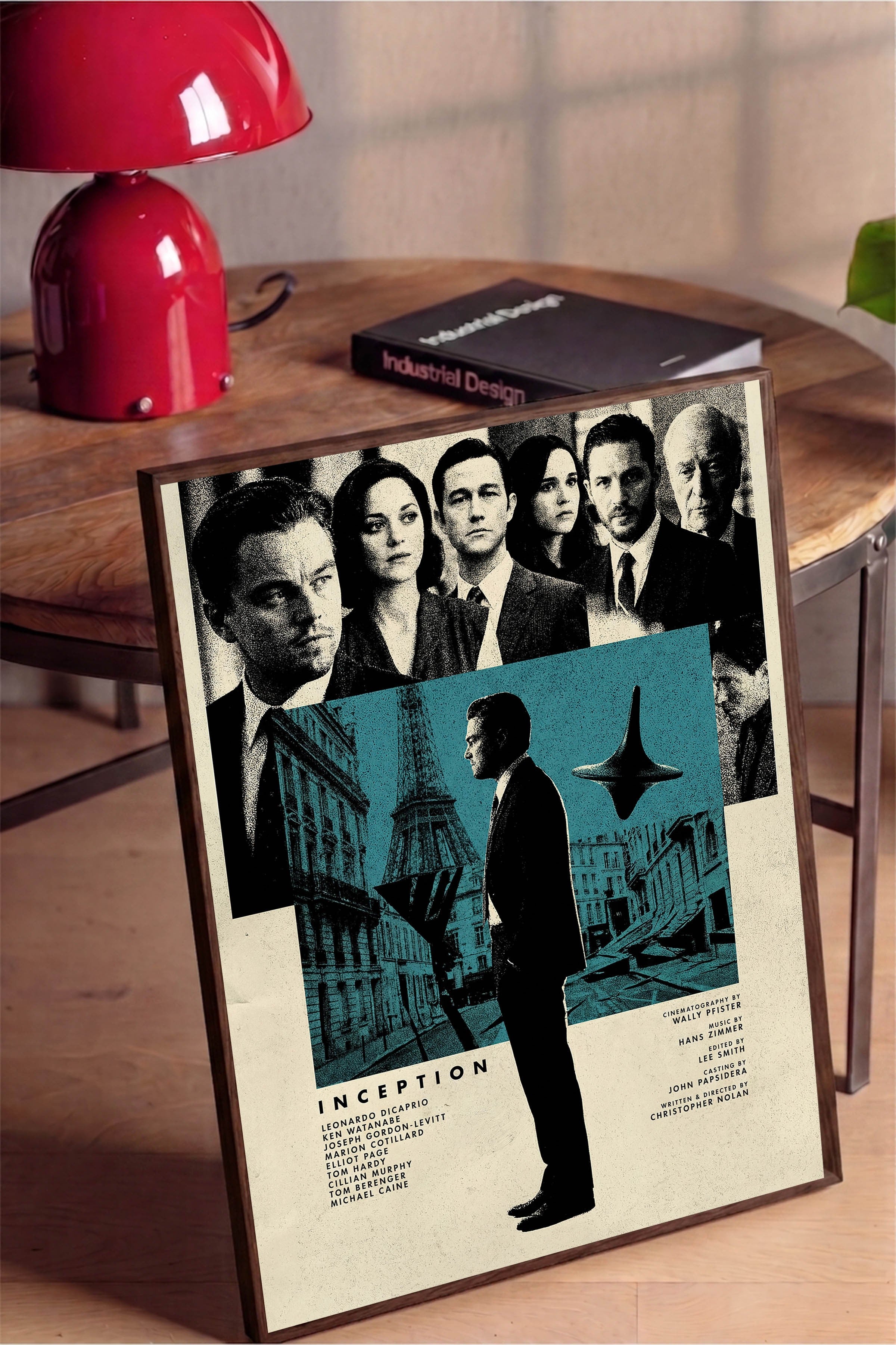 Inception Kahverengi Çerçeveli Poster, Sinema ve Dizi Tablo, Film Dizi Afişleri NO:112805