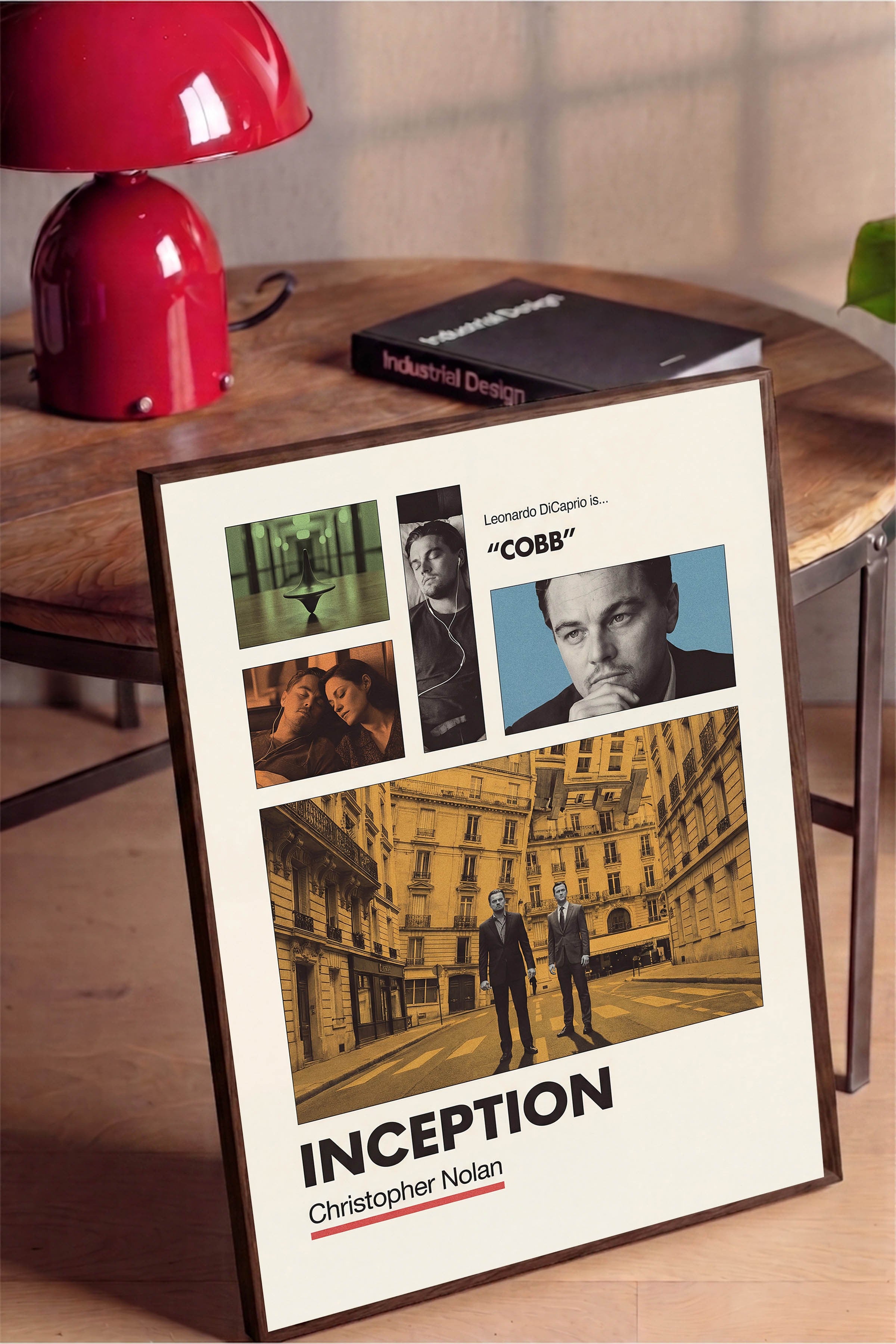 Inception Kahverengi Çerçeveli Poster, Sinema ve Dizi Tablo, Film Dizi Afişleri NO:112934